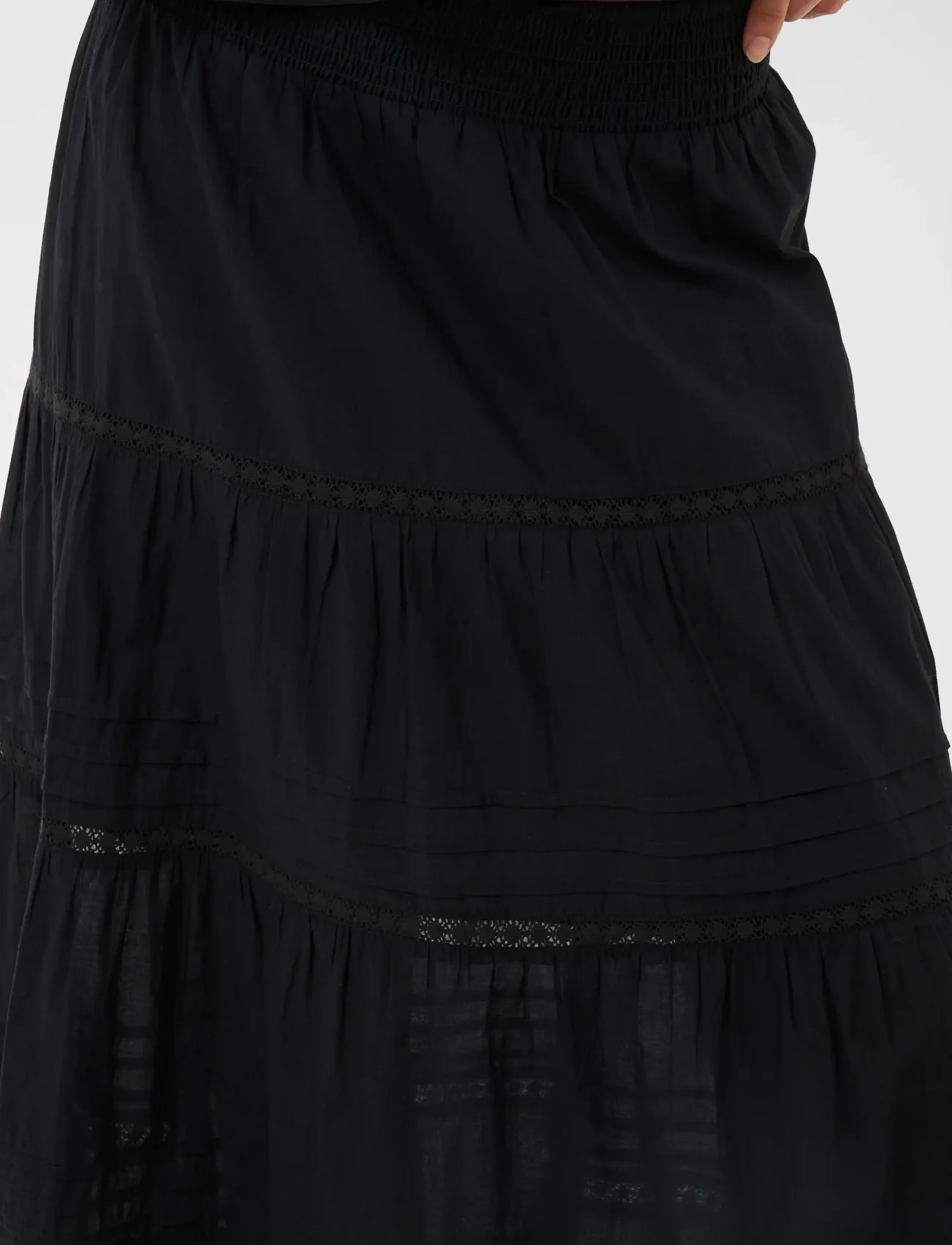 Kaffe - KAvalerie Skirt - maxi skirts - black deep - 5