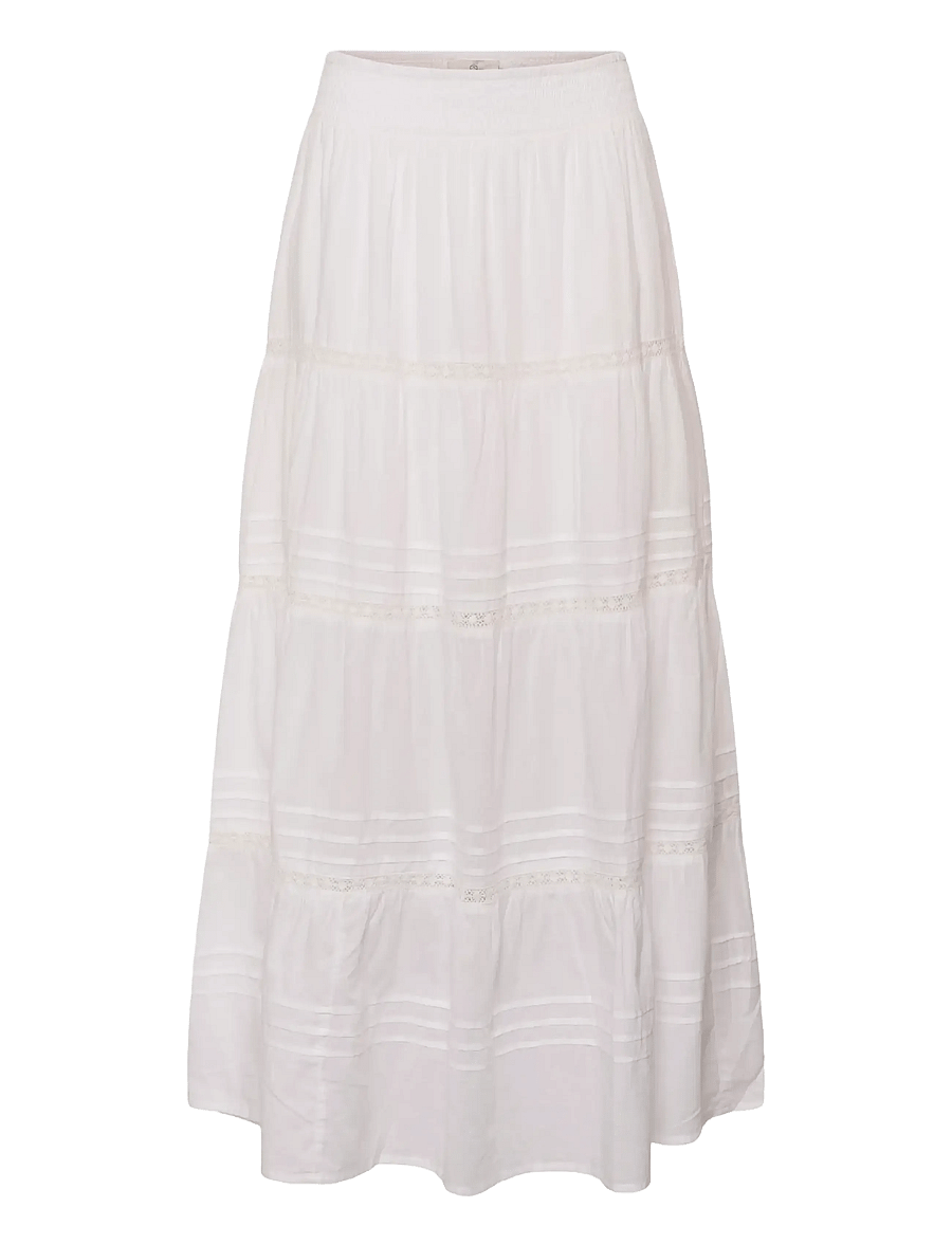 Kaffe - KAvalerie Skirt - maksiseelikud - chalk - 0