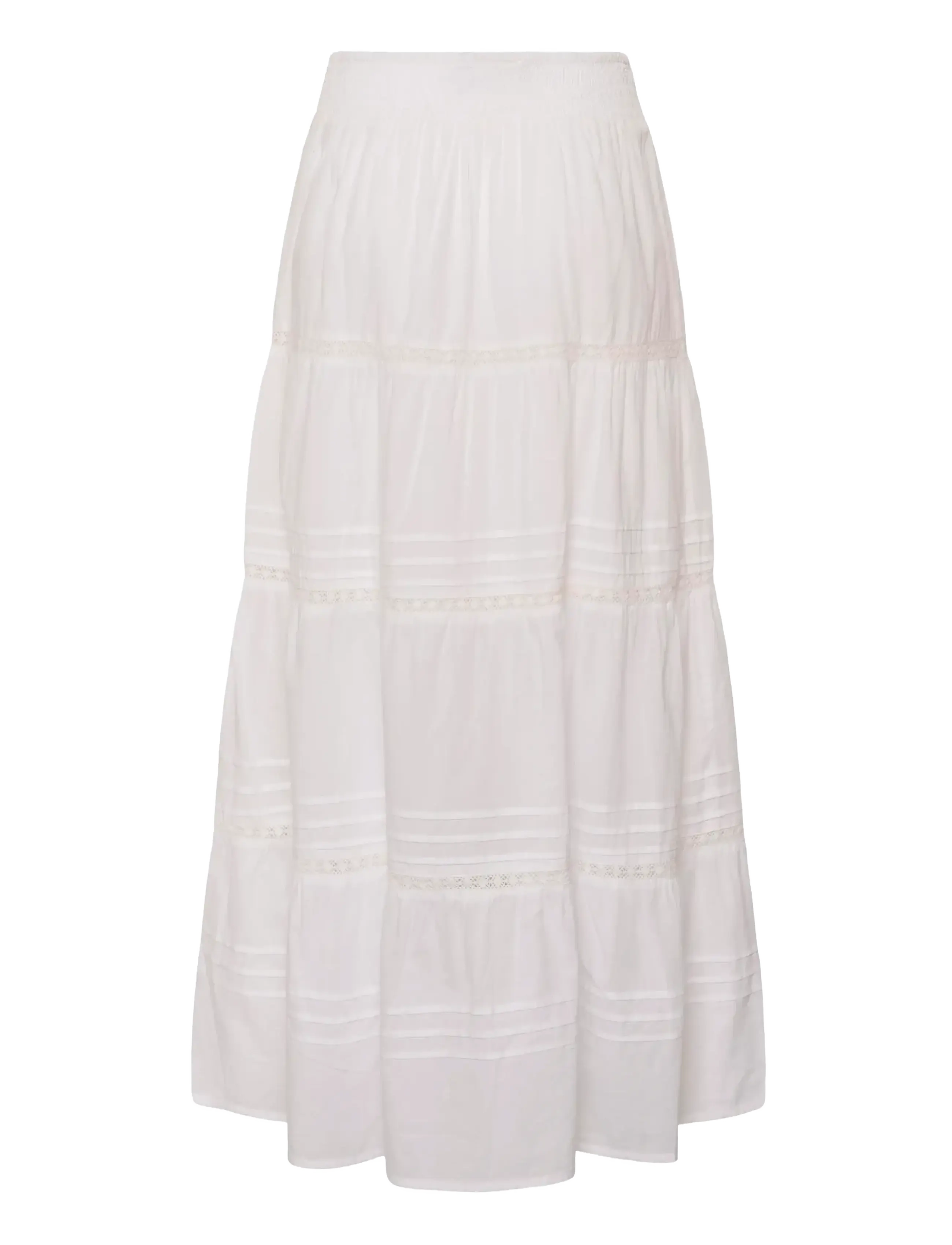 Kaffe - KAvalerie Skirt - maksiseelikud - chalk - 1