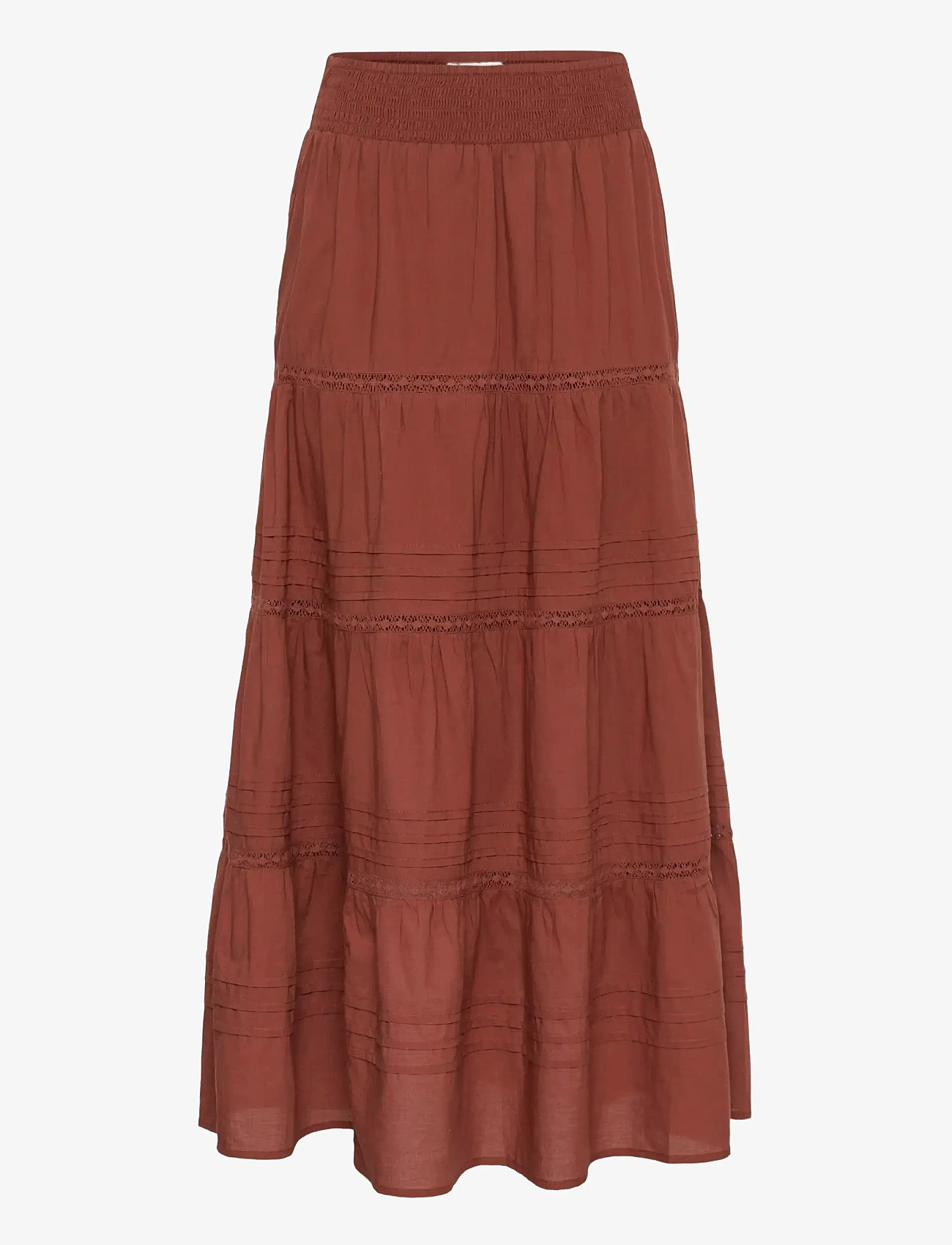 Kaffe - KAvalerie Skirt - maxi skirts - henna - 1