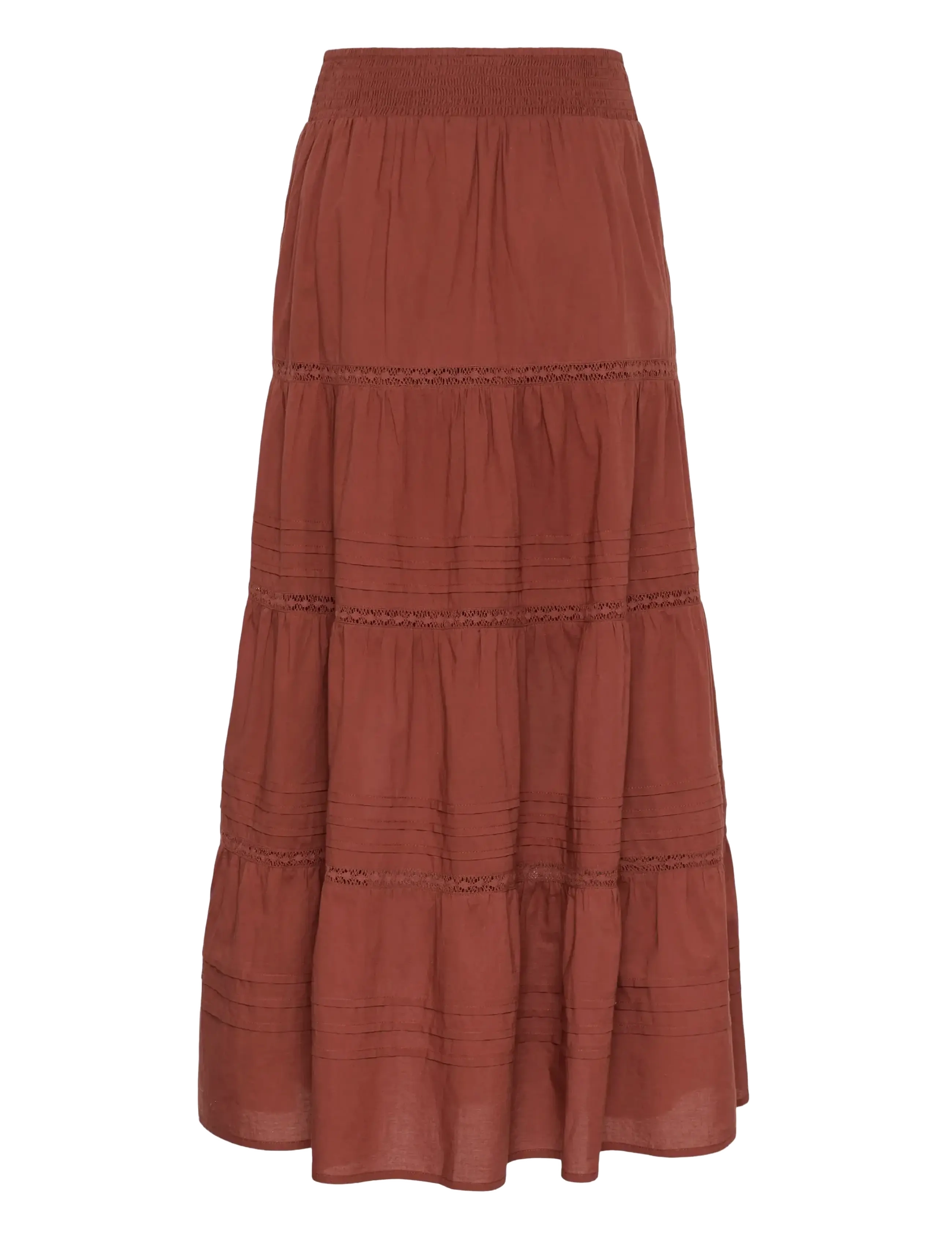 Kaffe - KAvalerie Skirt - maxikjolar - henna - 2