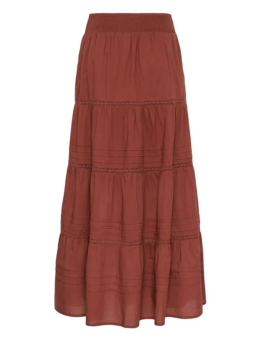 Kaffe - KAvalerie Skirt - maxikjolar - henna - 2