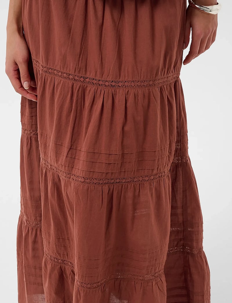 Kaffe - KAvalerie Skirt - maxi skirts - henna - 5