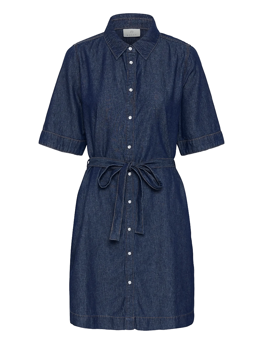 Kaffe - KAjade Denim Dress - hemdkleider - dark blue chambray - 1