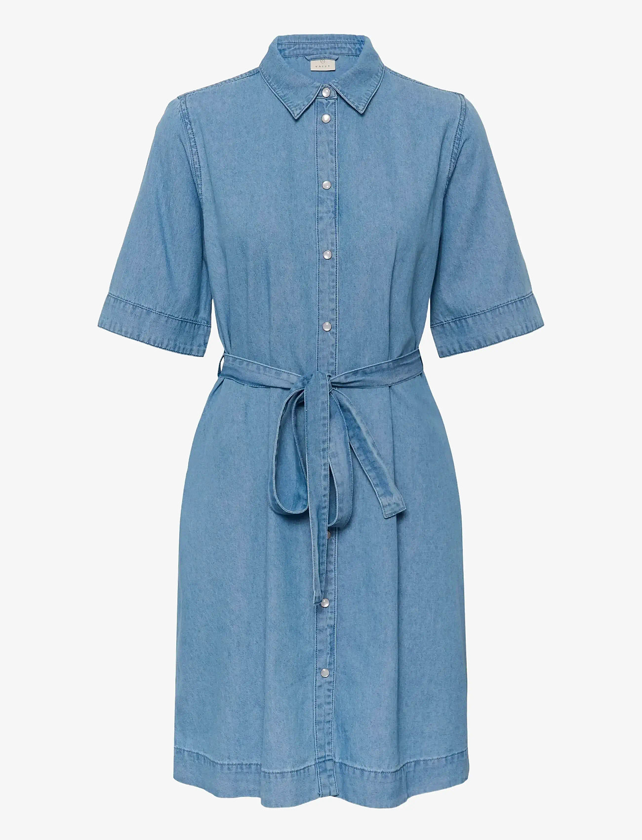 Kaffe - KAjade Denim Dress - skjortklänningar - medium blue chambray - 1