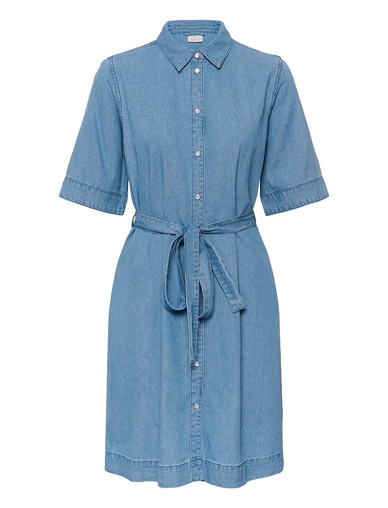 Kaffe - KAjade Denim Dress - skjortklänningar - medium blue chambray - 1