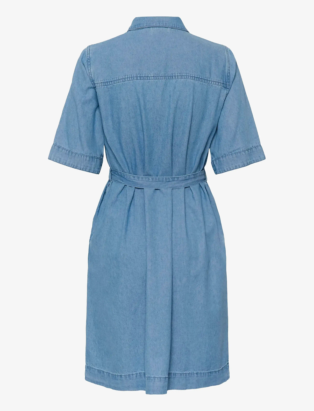 Kaffe - KAjade Denim Dress - skjortklänningar - medium blue chambray - 2