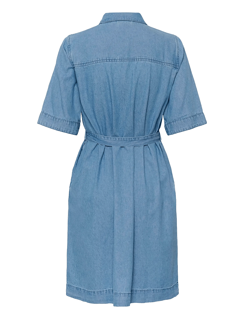 Kaffe - KAjade Denim Dress - skjortklänningar - medium blue chambray - 2