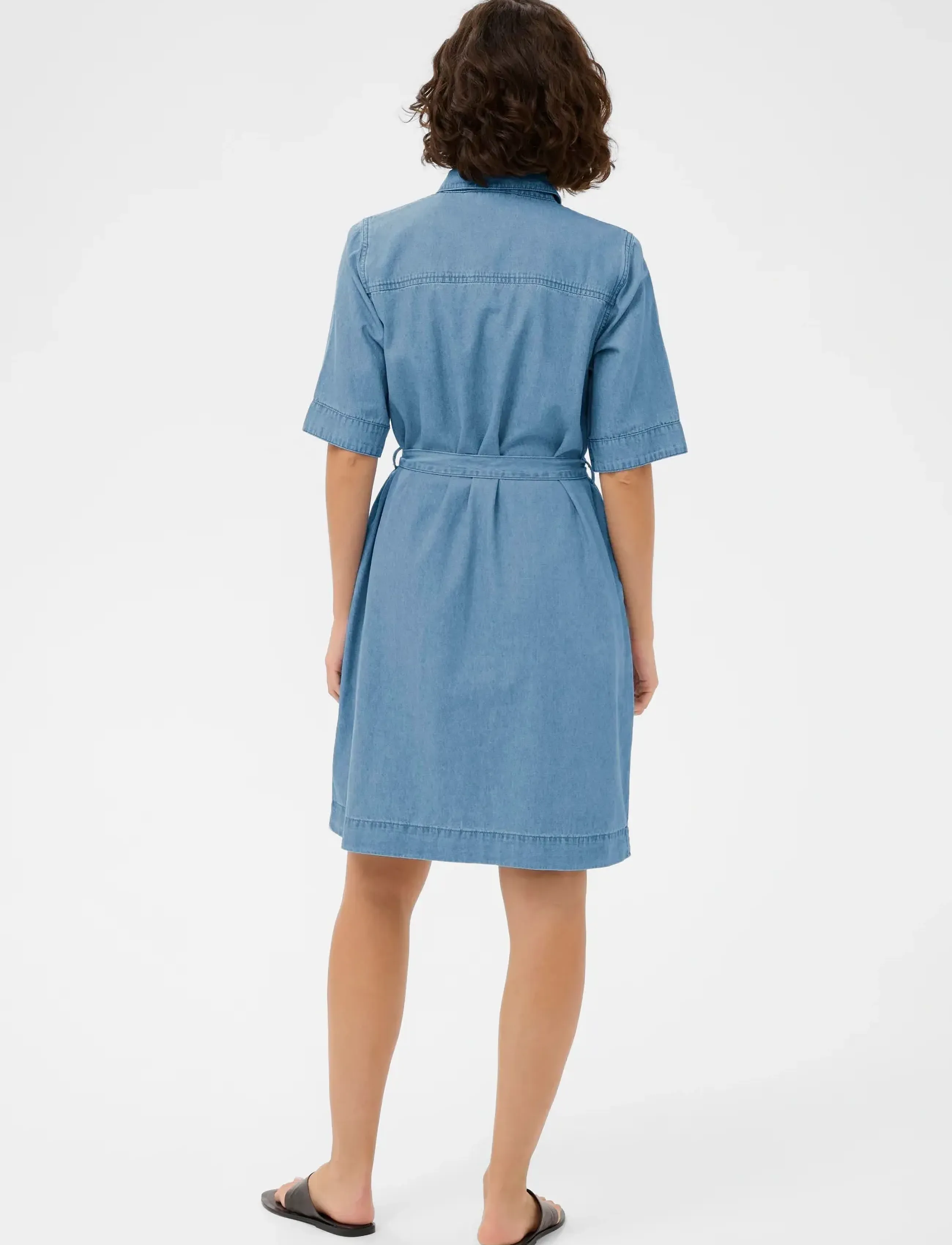 Kaffe - KAjade Denim Dress - cowboykjoler - medium blue chambray - 4