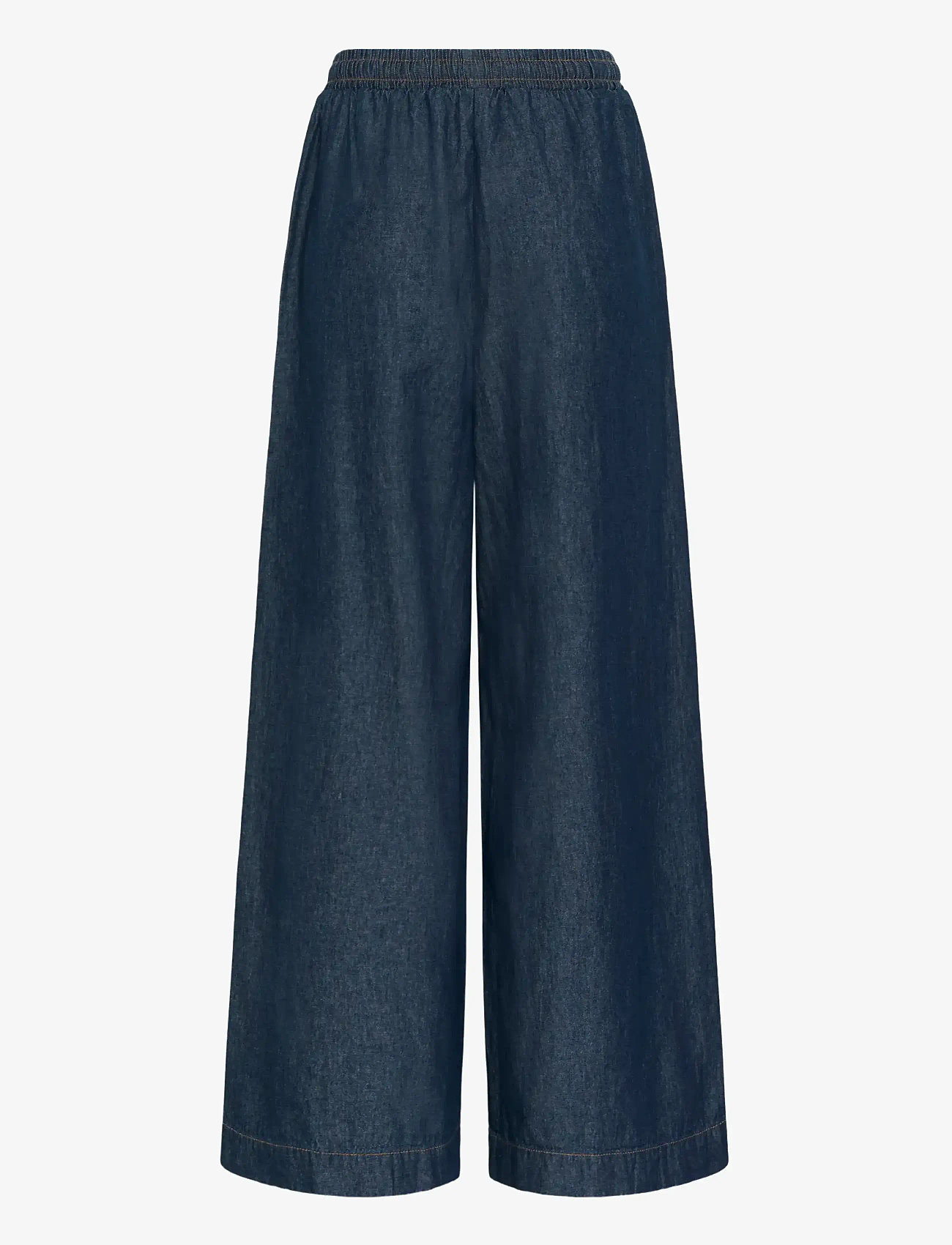 Kaffe - KAjade Denim Pants - hosen mit weitem bein - dark blue chambray - 2