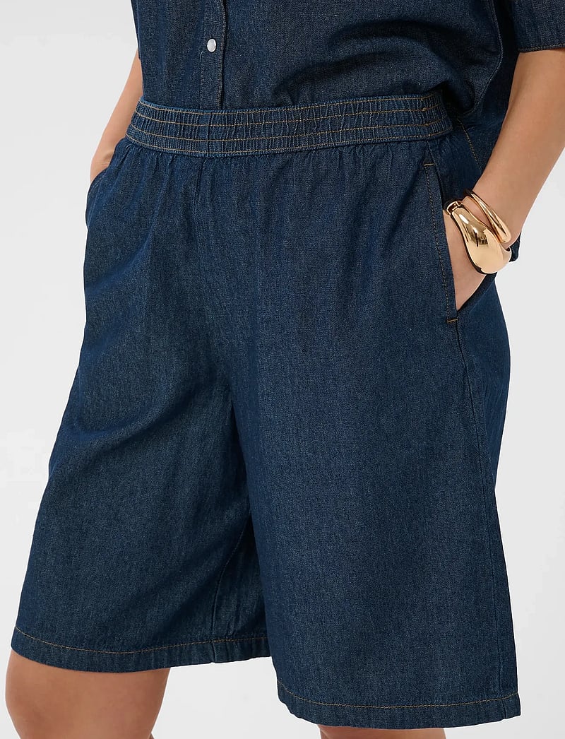Kaffe - KAjade Denim Shorts - casual shorts - dark blue chambray - 5
