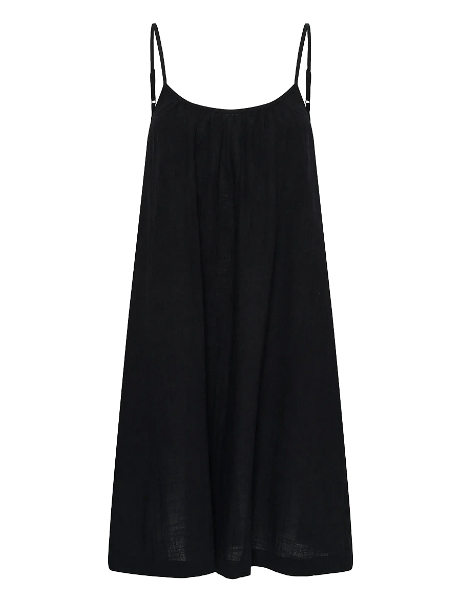 Kaffe - KApauline Short Strap Dress - sommerkleider - black deep - 1