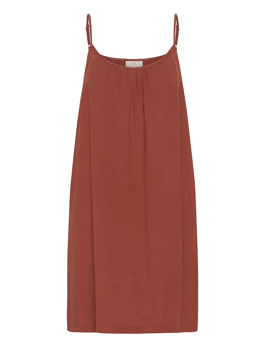 Kaffe - KApauline Short Strap Dress - sommerkleider - henna - 1