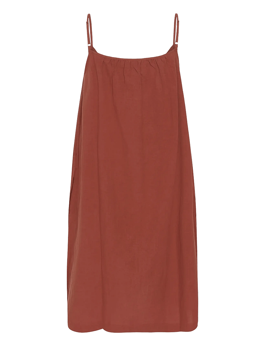 Kaffe - KApauline Short Strap Dress - sommerkleider - henna - 2
