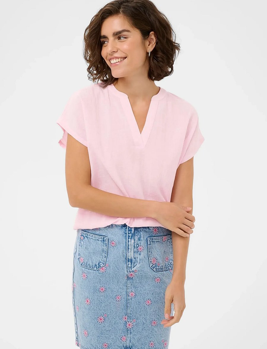 Kaffe - KApauline Blouse - kortärmade blusar - ballerina - 0