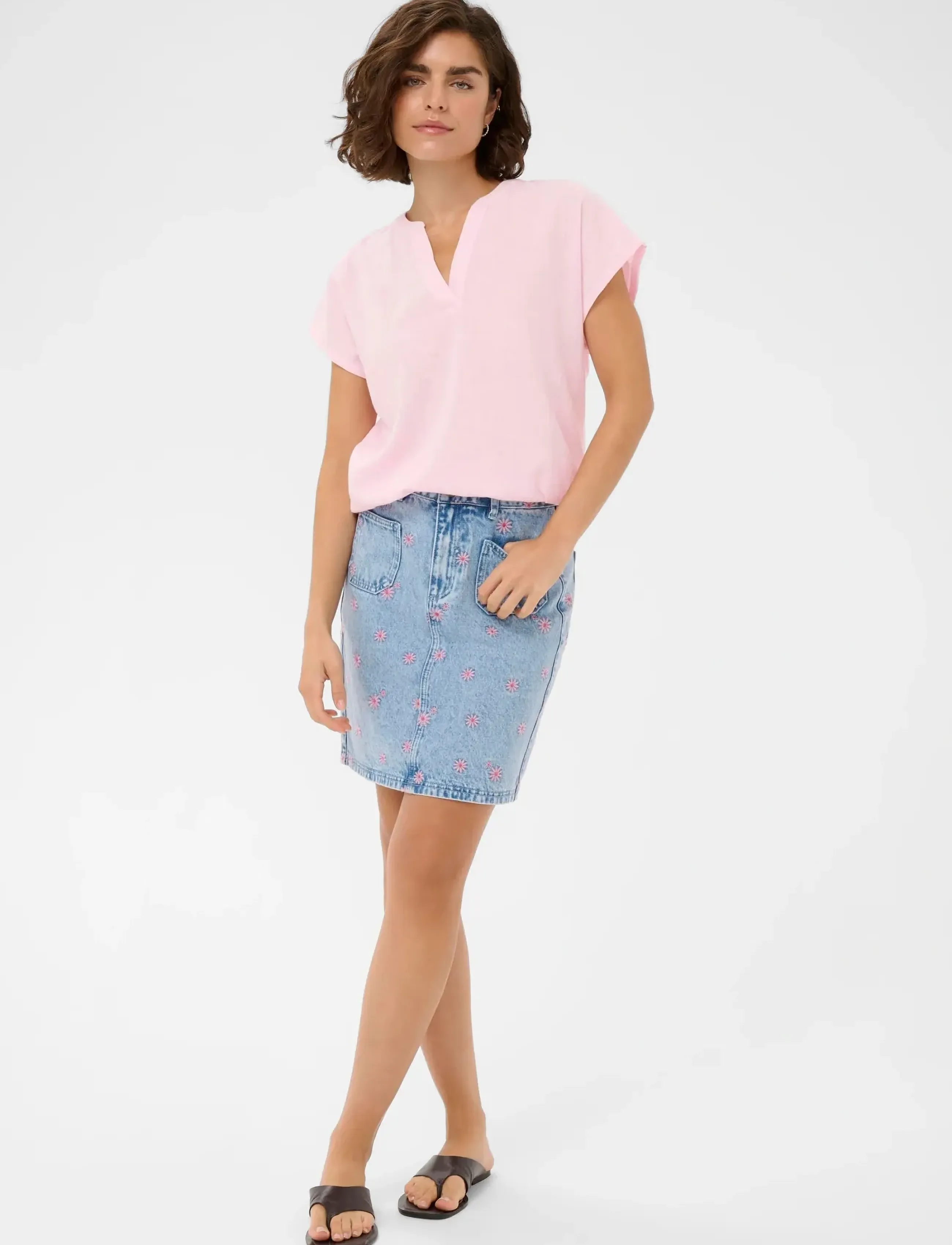 Kaffe - KApauline Blouse - kortærmede bluser - ballerina - 3