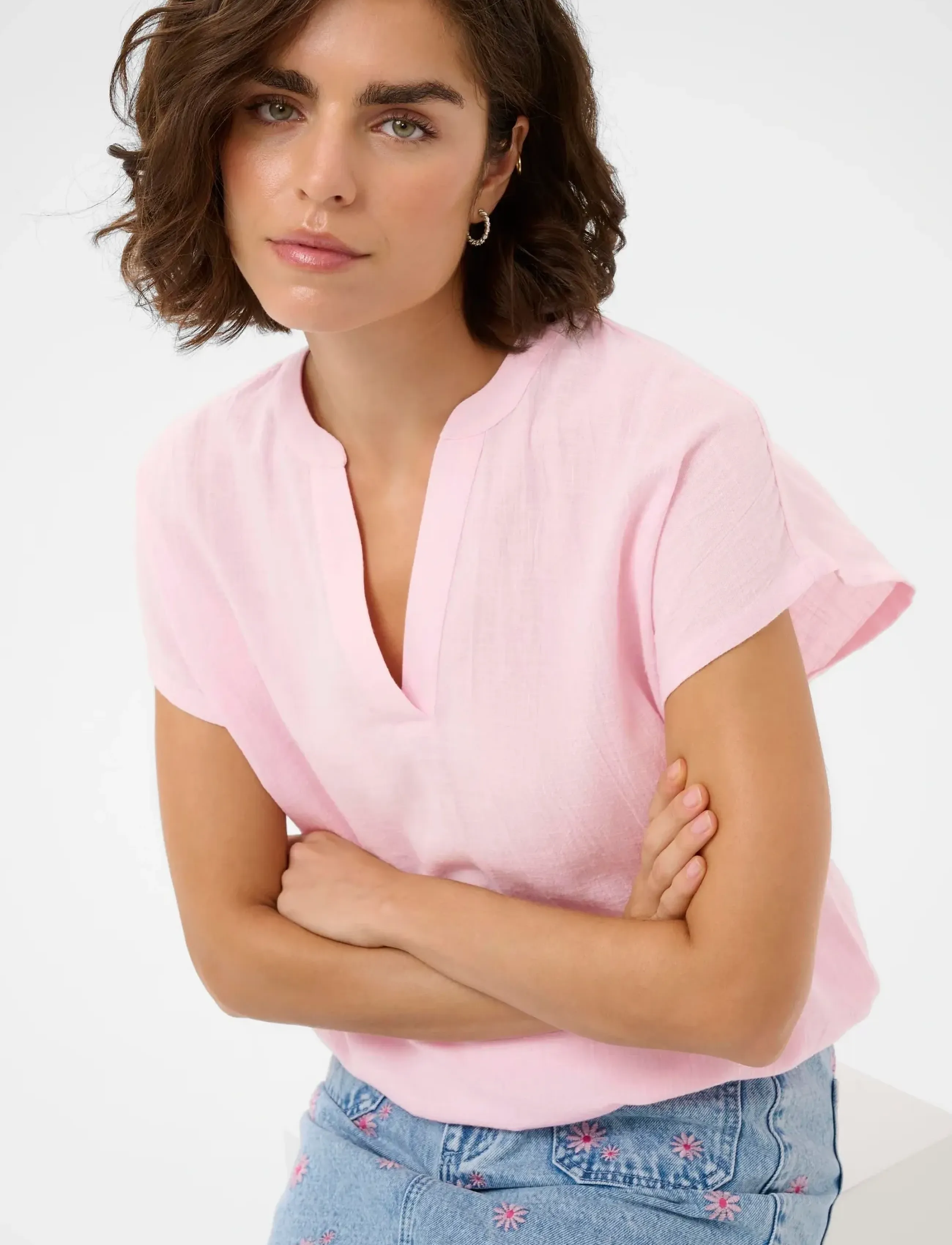 Kaffe - KApauline Blouse - kortærmede bluser - ballerina - 5