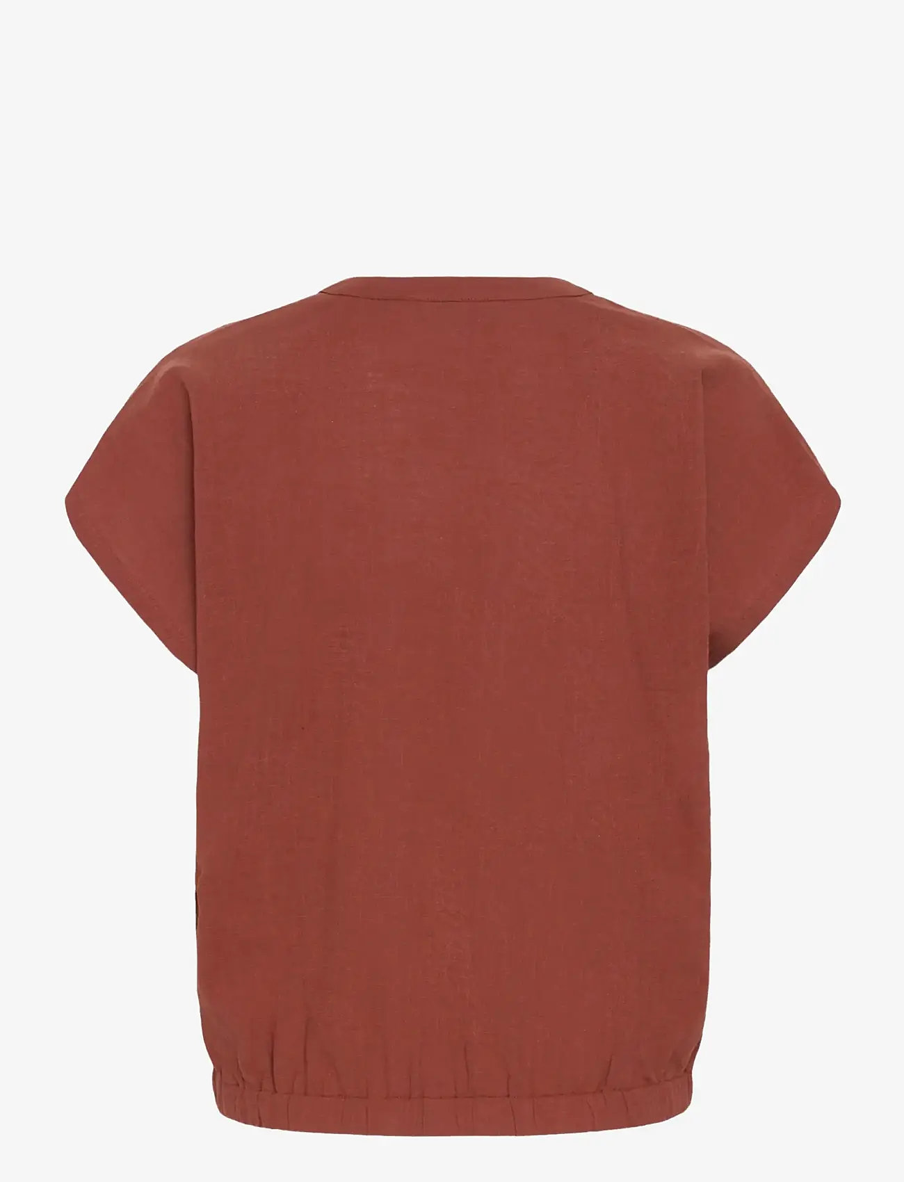 Kaffe - KApauline Blouse - kurzämlige blusen - henna - 2