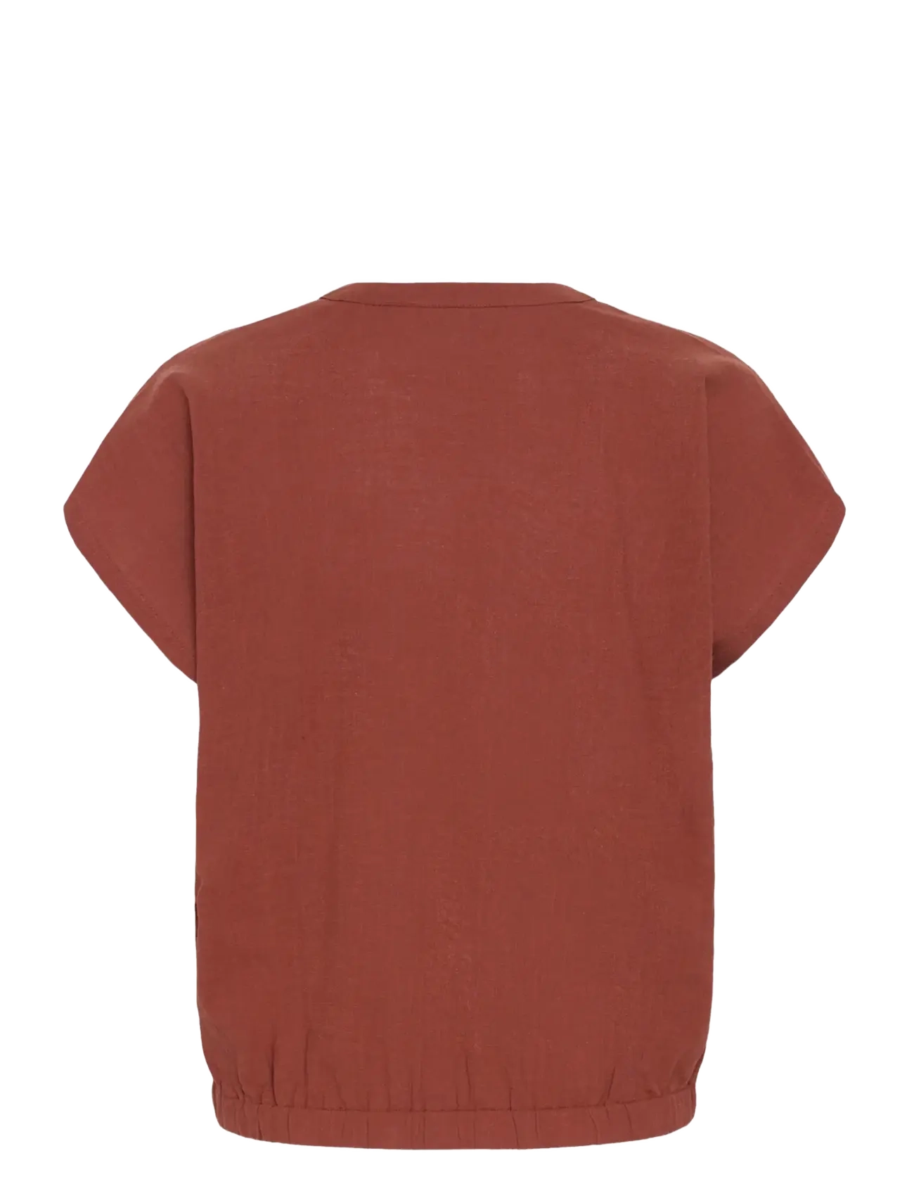 Kaffe - KApauline Blouse - kortærmede bluser - henna - 2