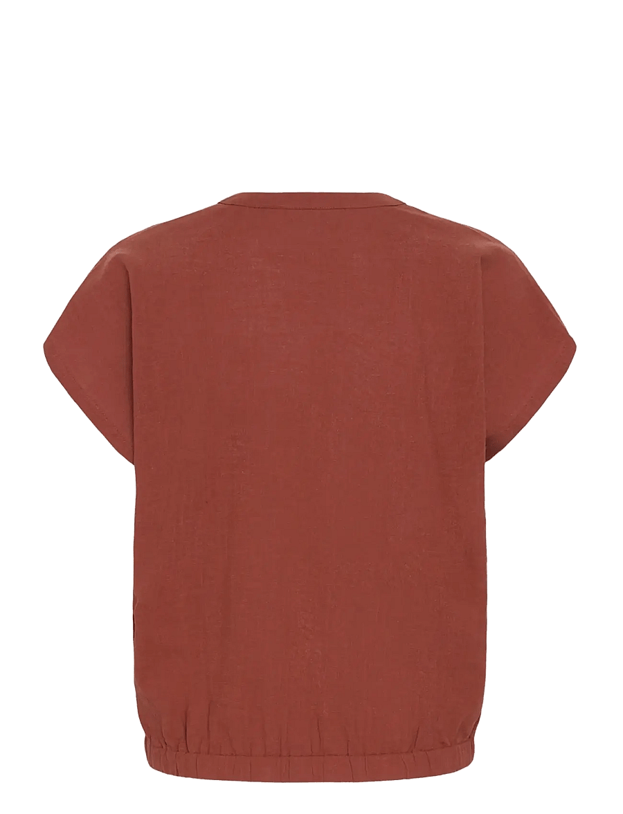 Kaffe - KApauline Blouse - short-sleeved blouses - henna - 2