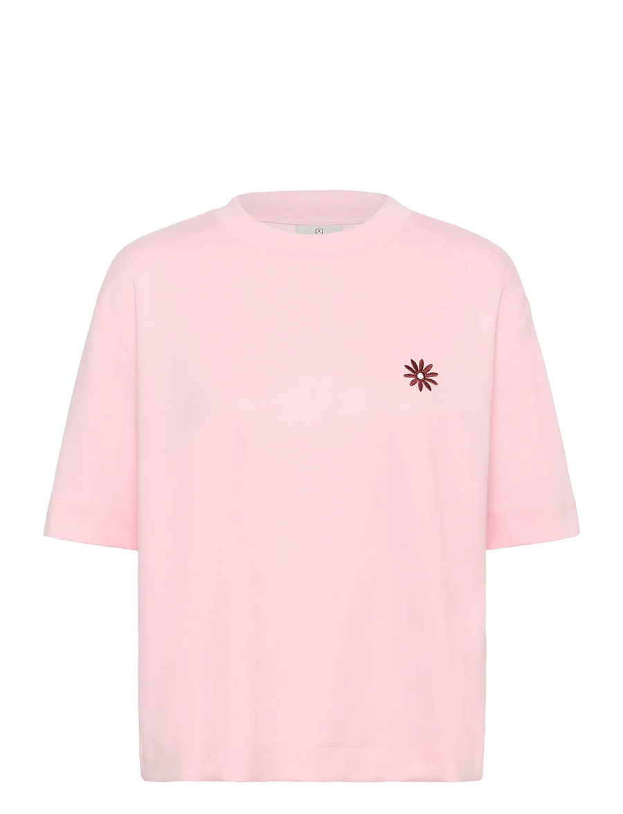 Kaffe - KAannie Embroidery T-Shirt - t-shirts - ballerina - 1