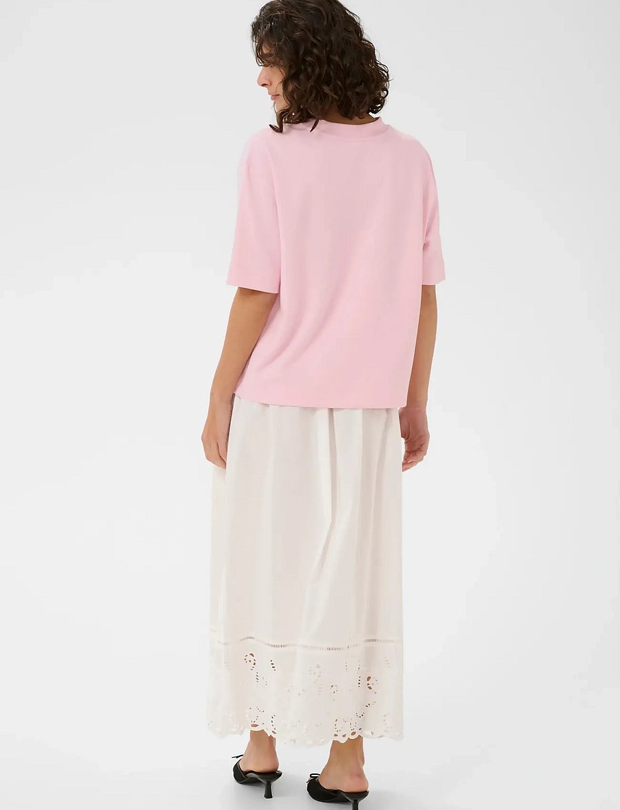 Kaffe - KAannie Embroidery T-Shirt - t-shirts - ballerina - 4