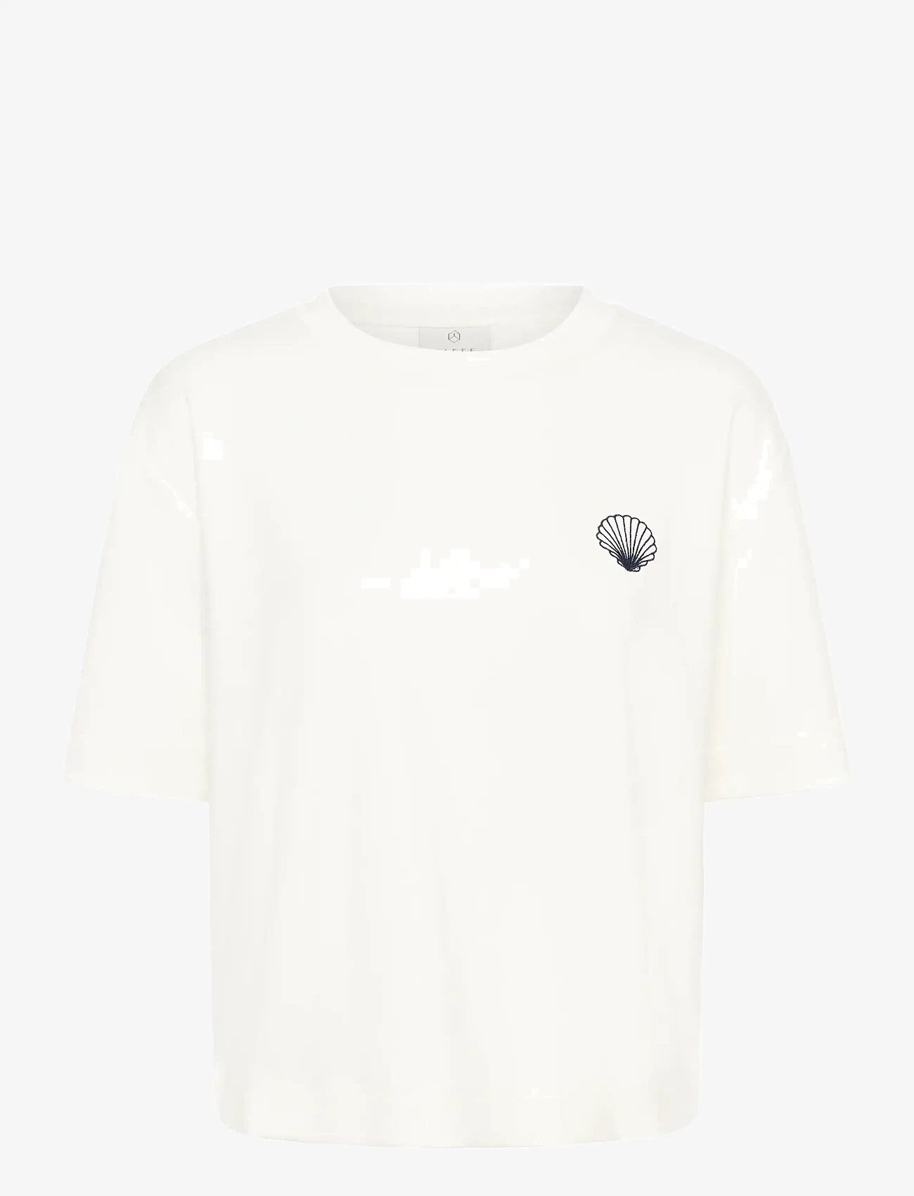 Kaffe - KAannie Embroidery T-Shirt - t-shirts - chalk - 1