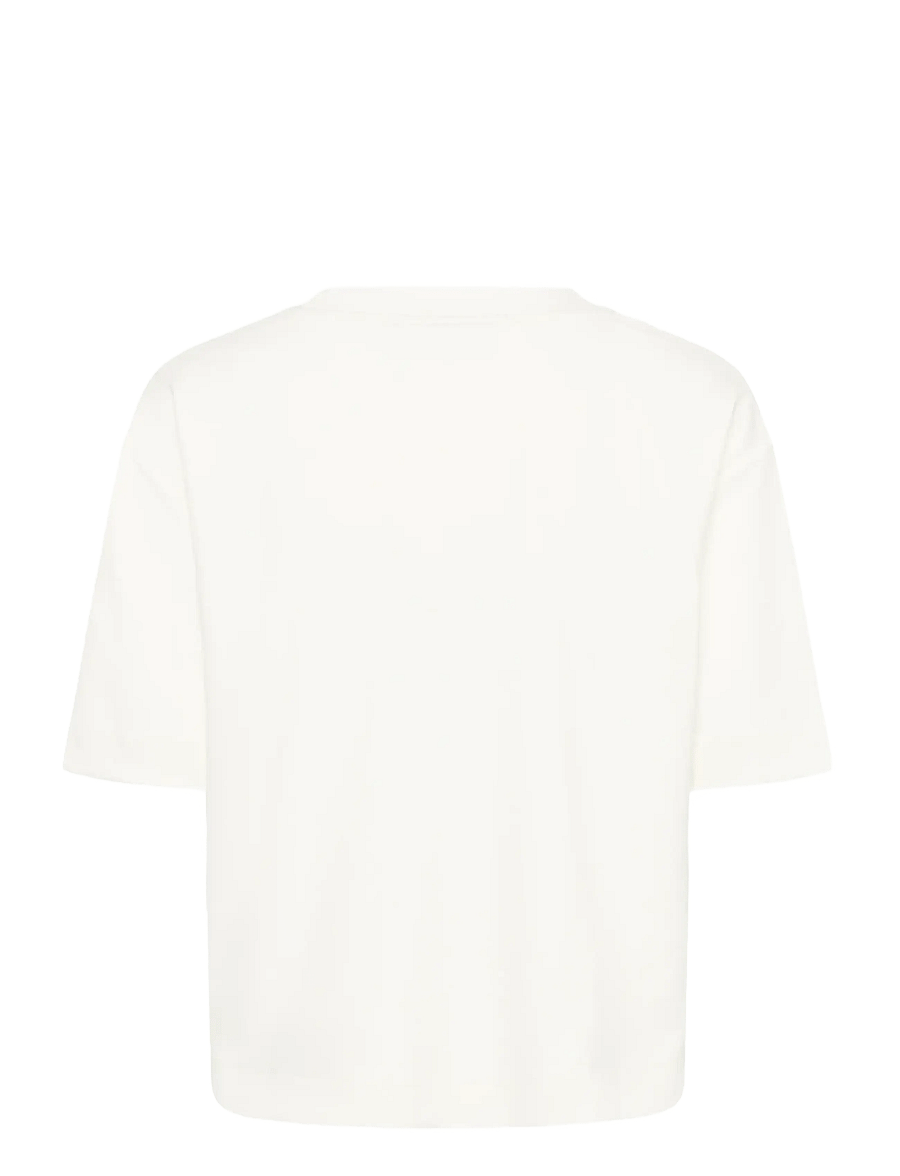 Kaffe - KAannie Embroidery T-Shirt - t-shirts - chalk - 2