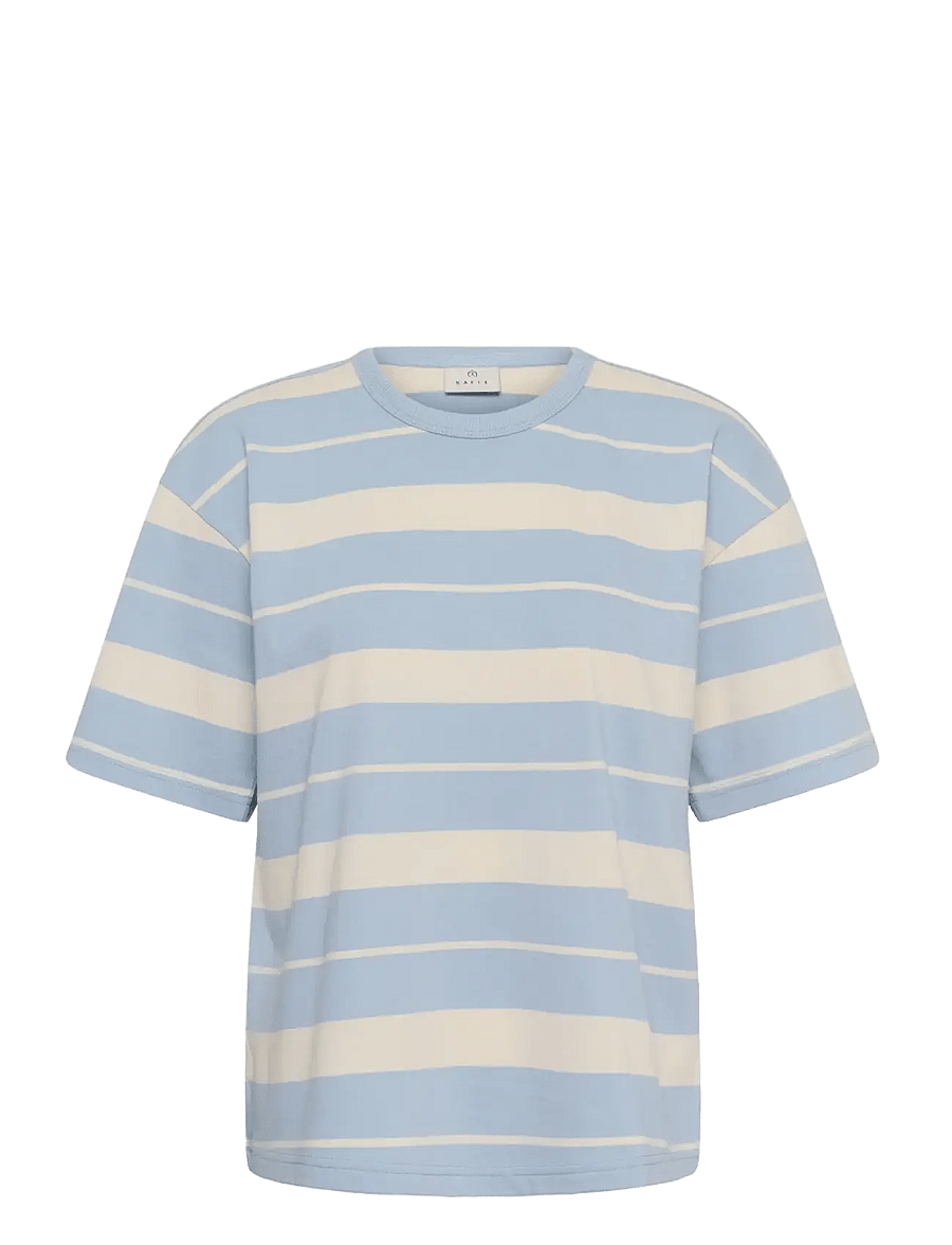 Kaffe - KAwinny 1/2 T-Shirt - blue fog/turtledove stripe - 1