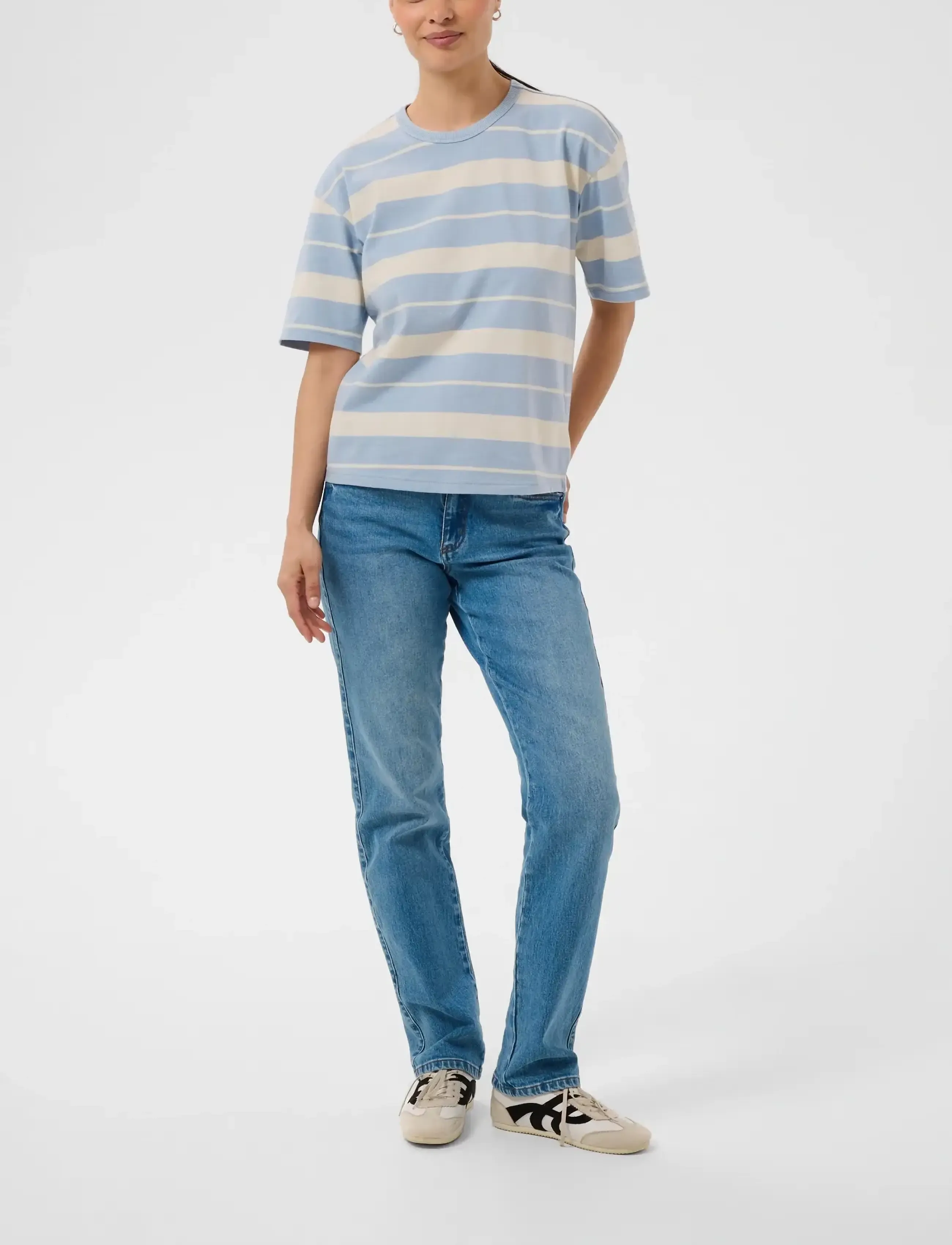 Kaffe - KAwinny 1/2 T-Shirt - blue fog/turtledove stripe - 3