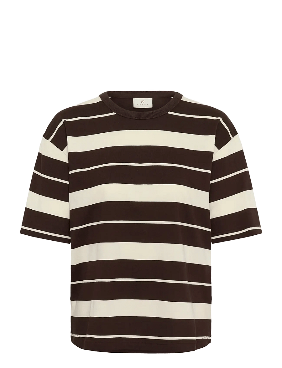 Kaffe - KAwinny 1/2 T-Shirt - coffee bean/turtledove stripe - 1