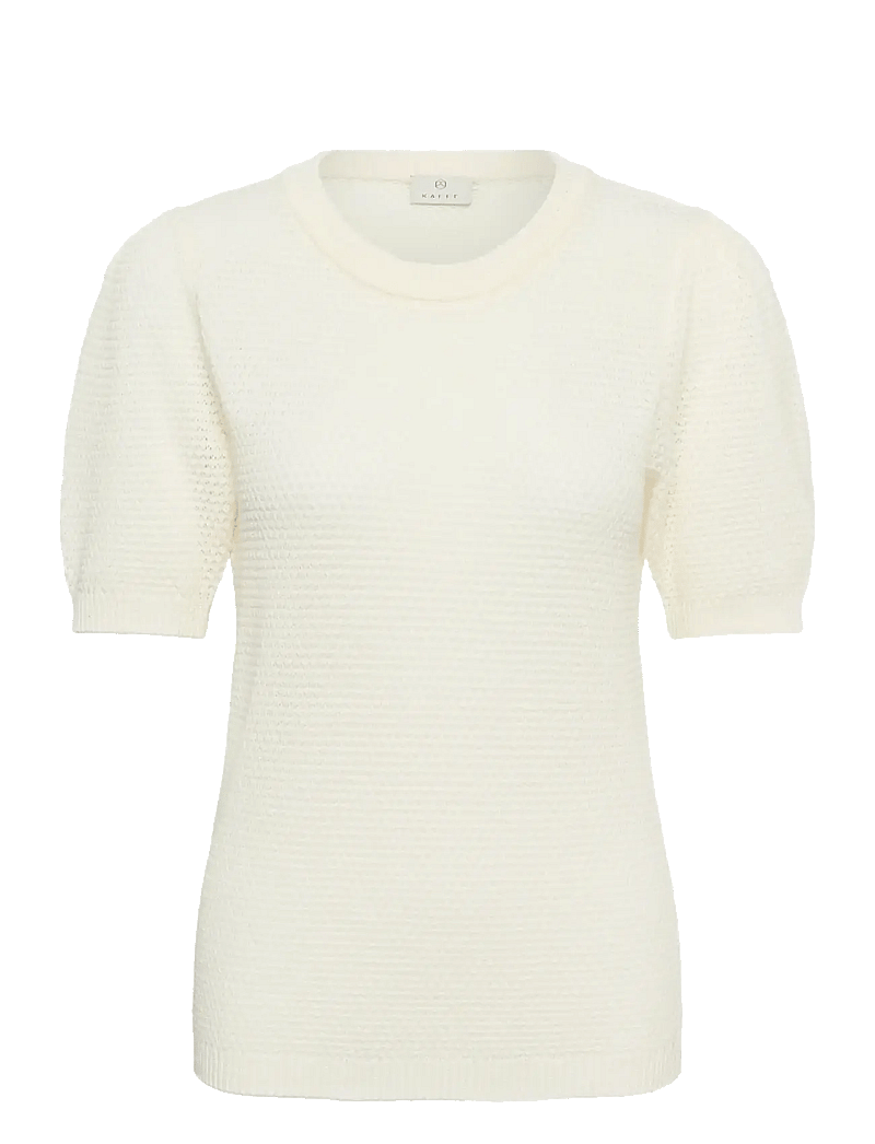Kaffe - KAvivian Knit Pullover - jumpers - chalk - 0
