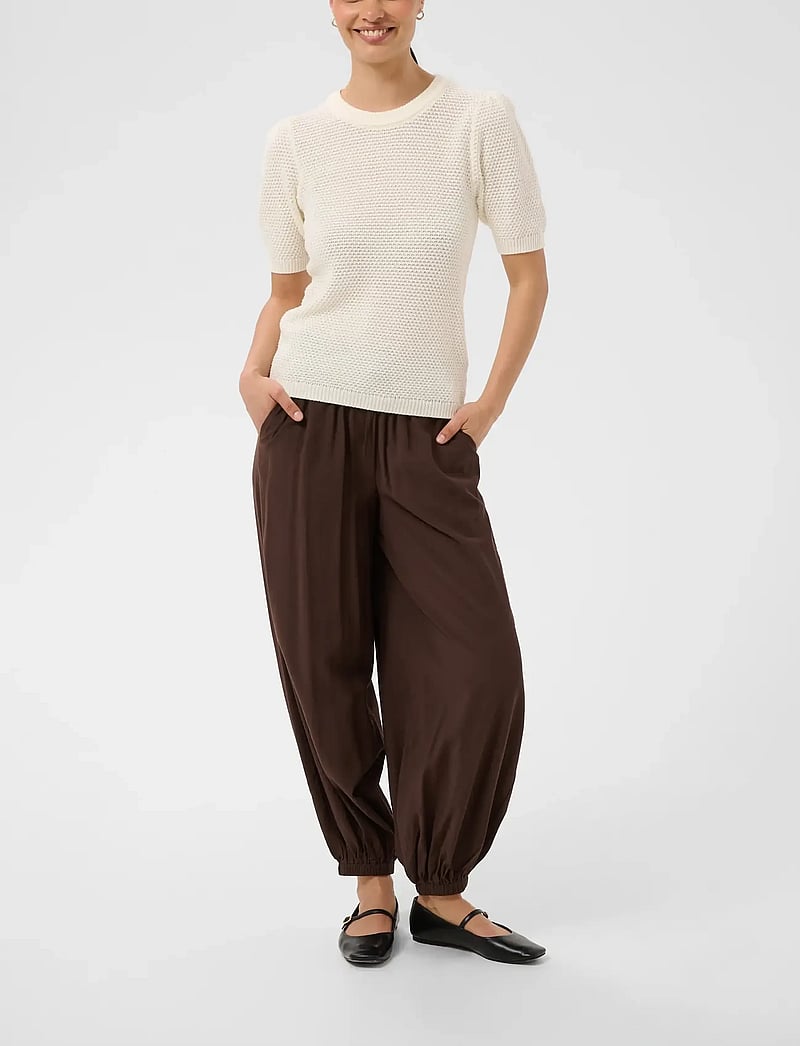 Kaffe - KAvivian Knit Pullover - jumpers - chalk - 3