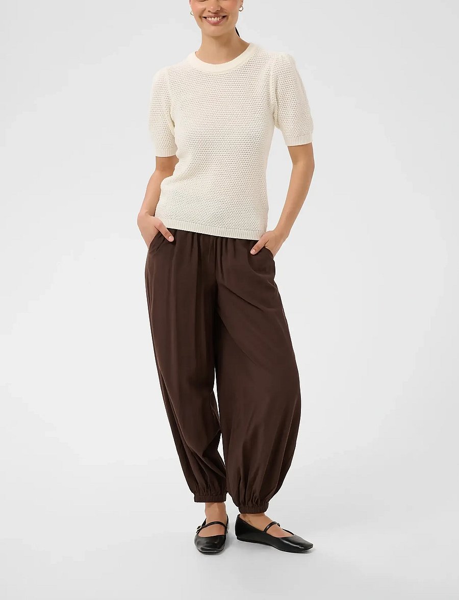 Kaffe - KAvivian Knit Pullover - megztiniai - chalk - 3
