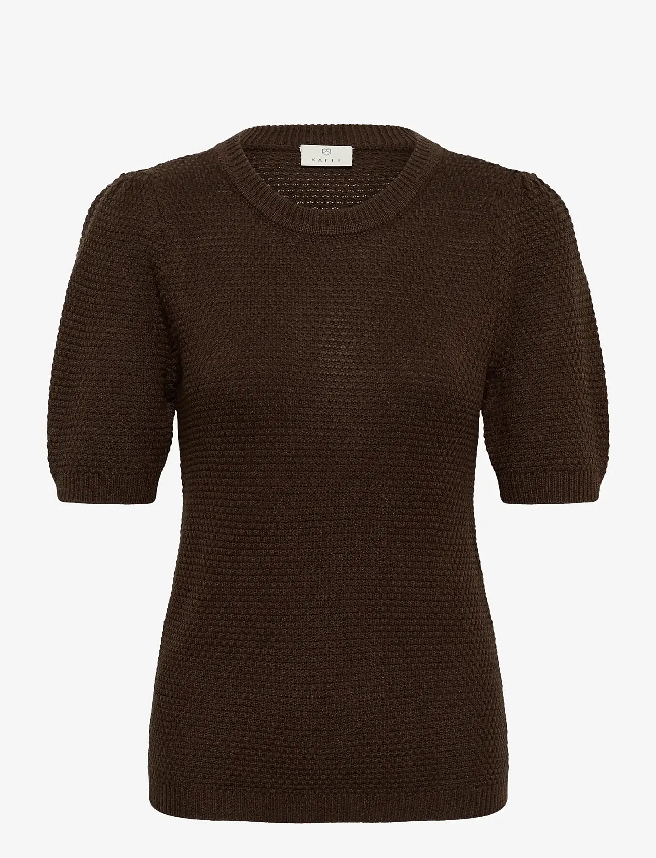 Kaffe - KAvivian Knit Pullover - jumpers - coffee bean - 1