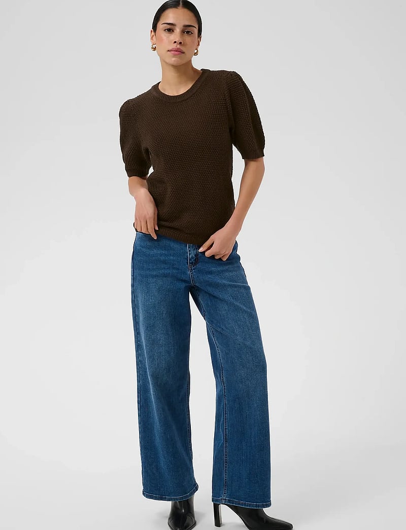 Kaffe - KAvivian Knit Pullover - jumpers - coffee bean - 3