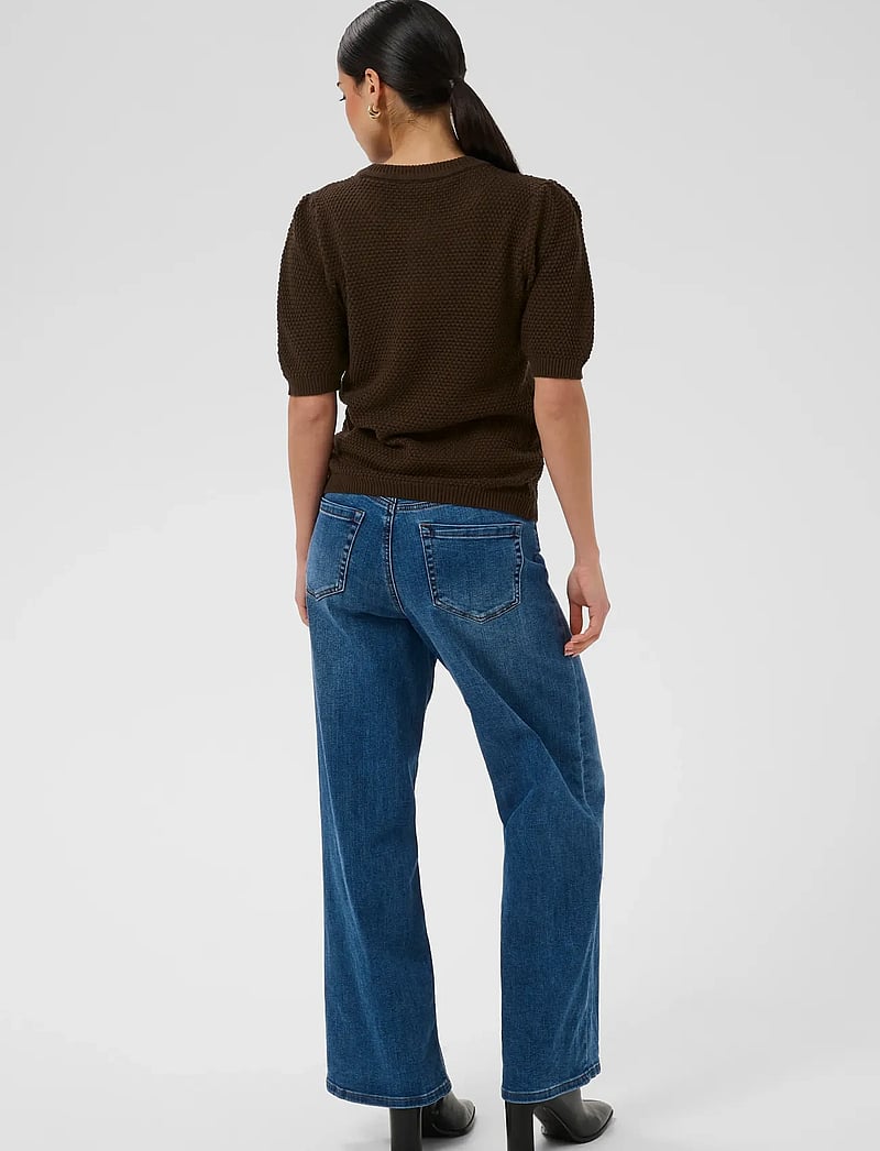 Kaffe - KAvivian Knit Pullover - jumpers - coffee bean - 4