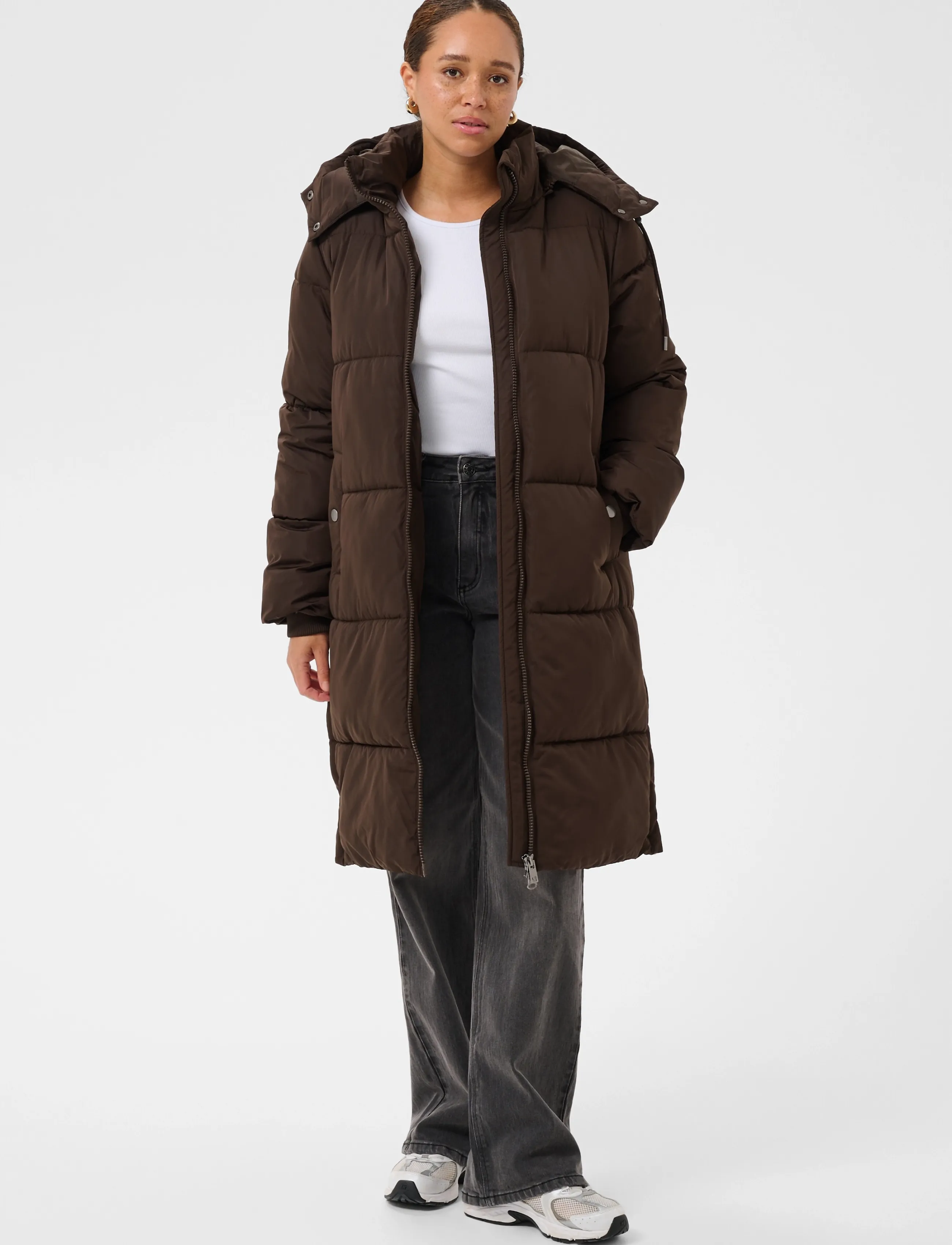 Kaffe - KAnikalui Padded Coat - winter jackets - coffee bean - 2