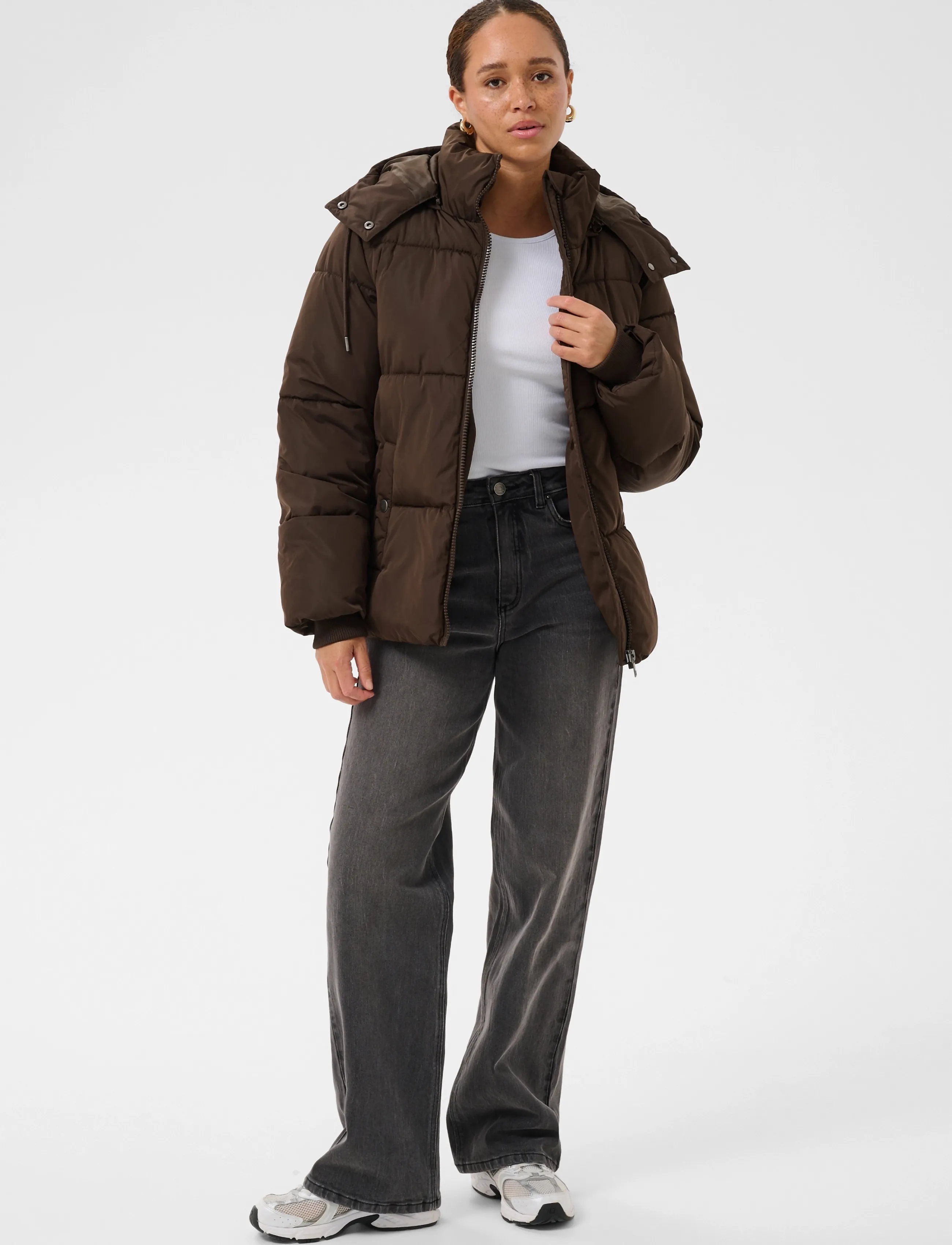 Kaffe - KAnikalui padded Jacket - coffee bean - 3