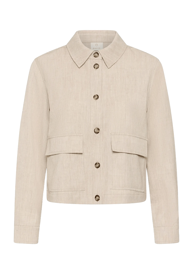 Kaffe - KAomila Shirt Jacket - feather gray melange - 1