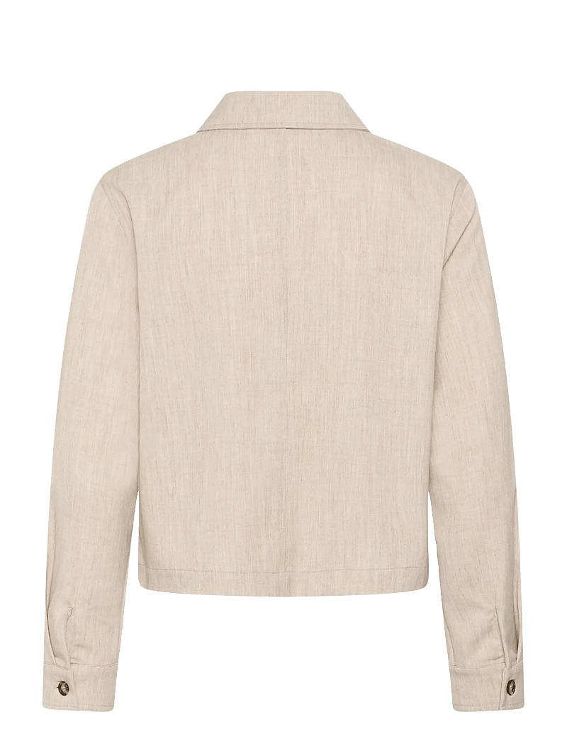 Kaffe - KAomila Shirt Jacket - feather gray melange - 2