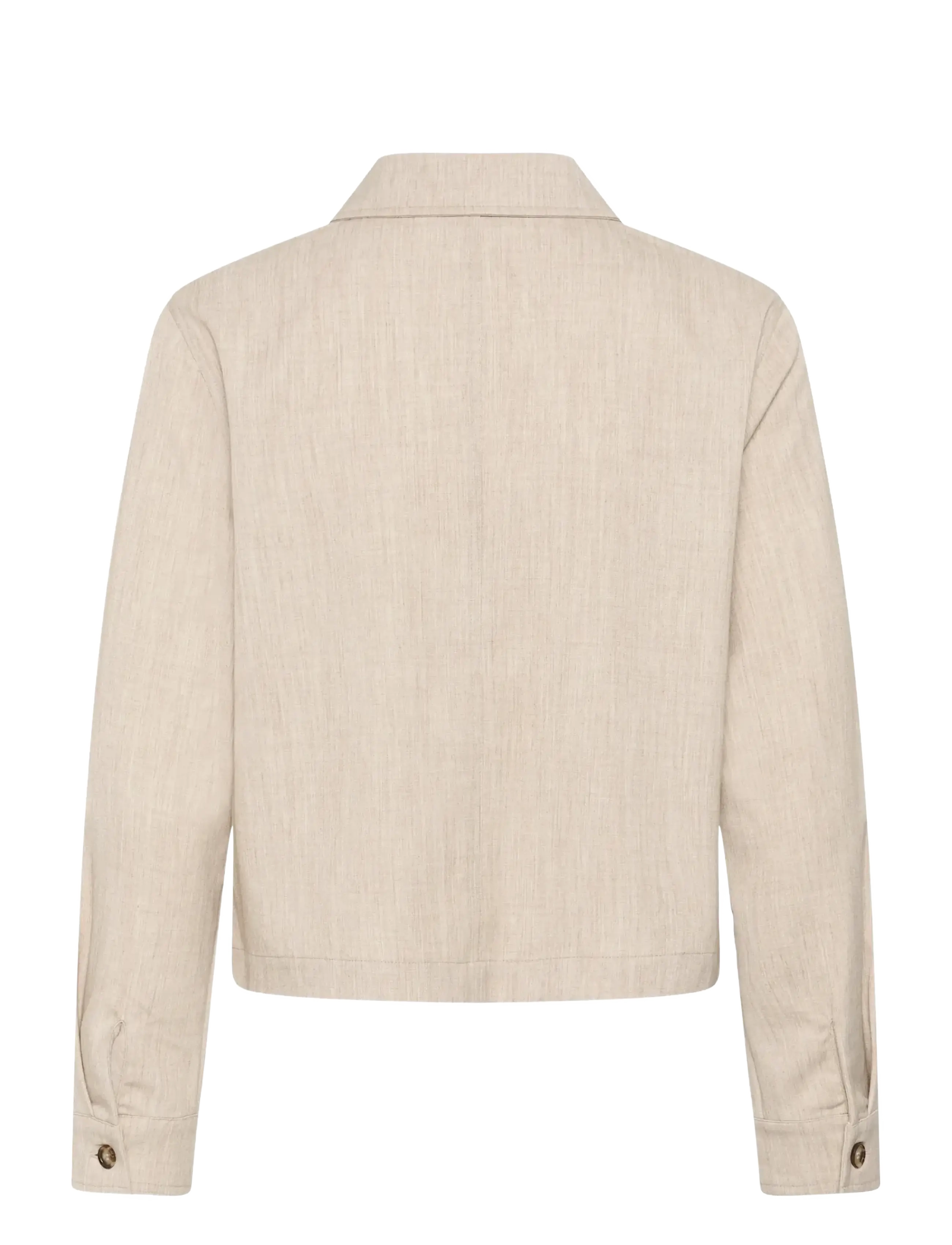 Kaffe - KAomila Shirt Jacket - spring jackets - feather gray melange - 2