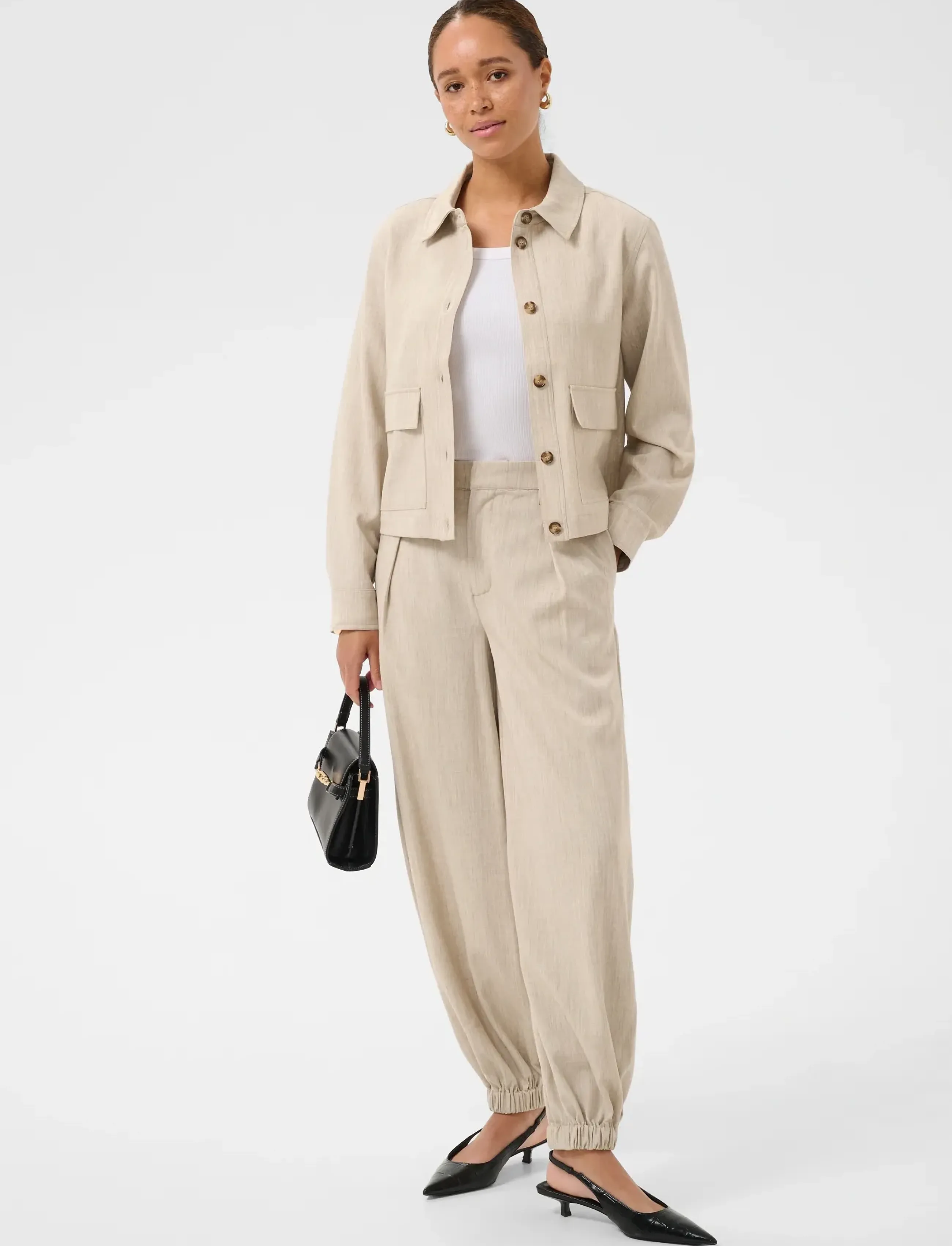 Kaffe - KAomila Shirt Jacket - spring jackets - feather gray melange - 3