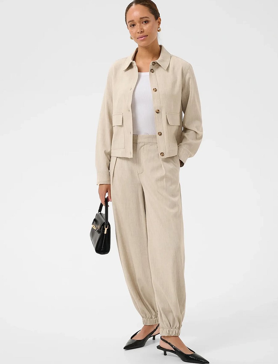 Kaffe - KAomila Shirt Jacket - spring jackets - feather gray melange - 3