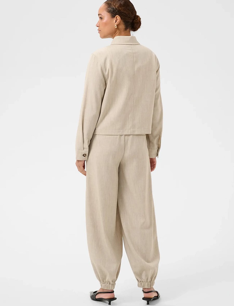 Kaffe - KAomila Shirt Jacket - spring jackets - feather gray melange - 4