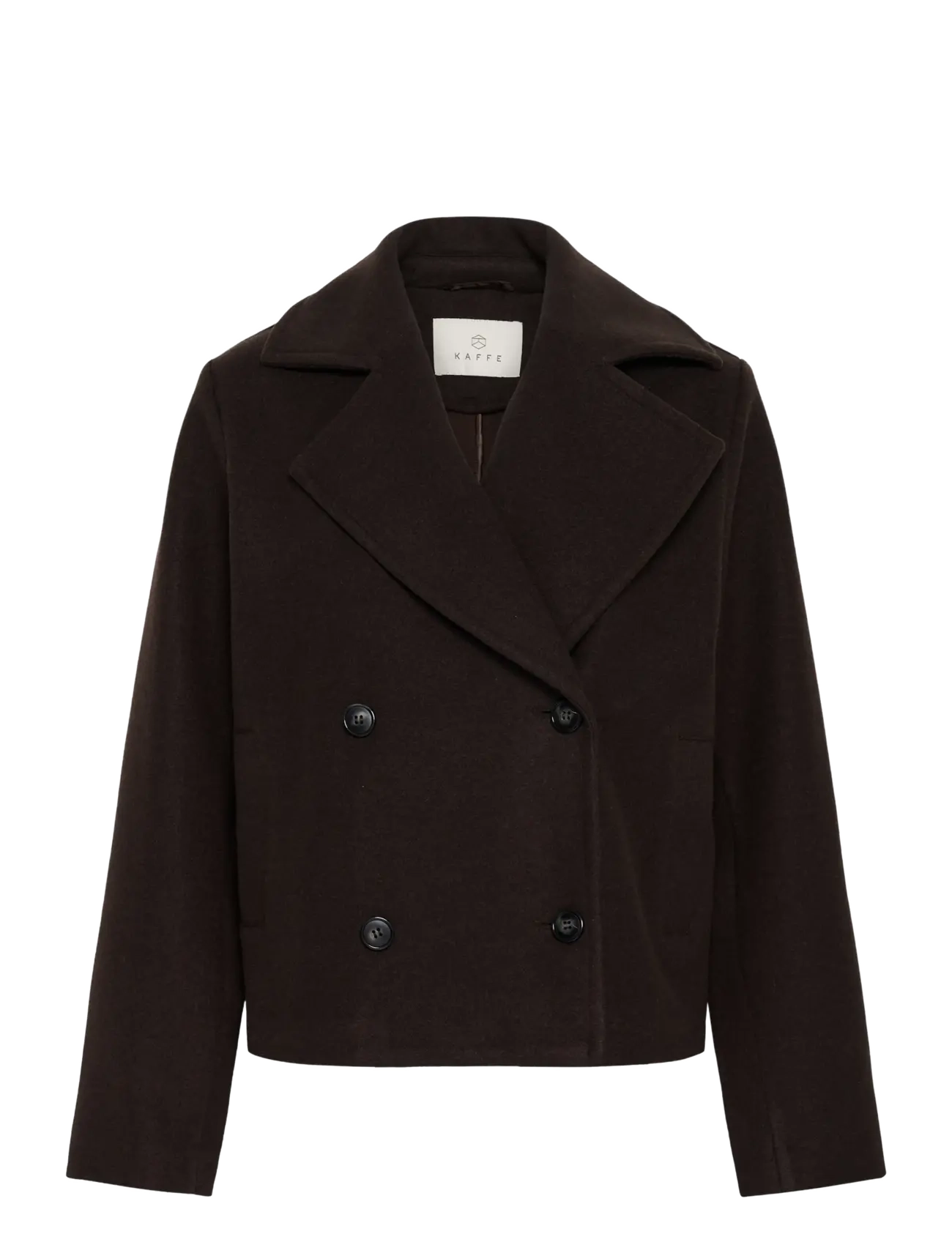 Kaffe KAsaturn Short Jacket - Jacken & Mäntel - COFFEE BEAN / brown