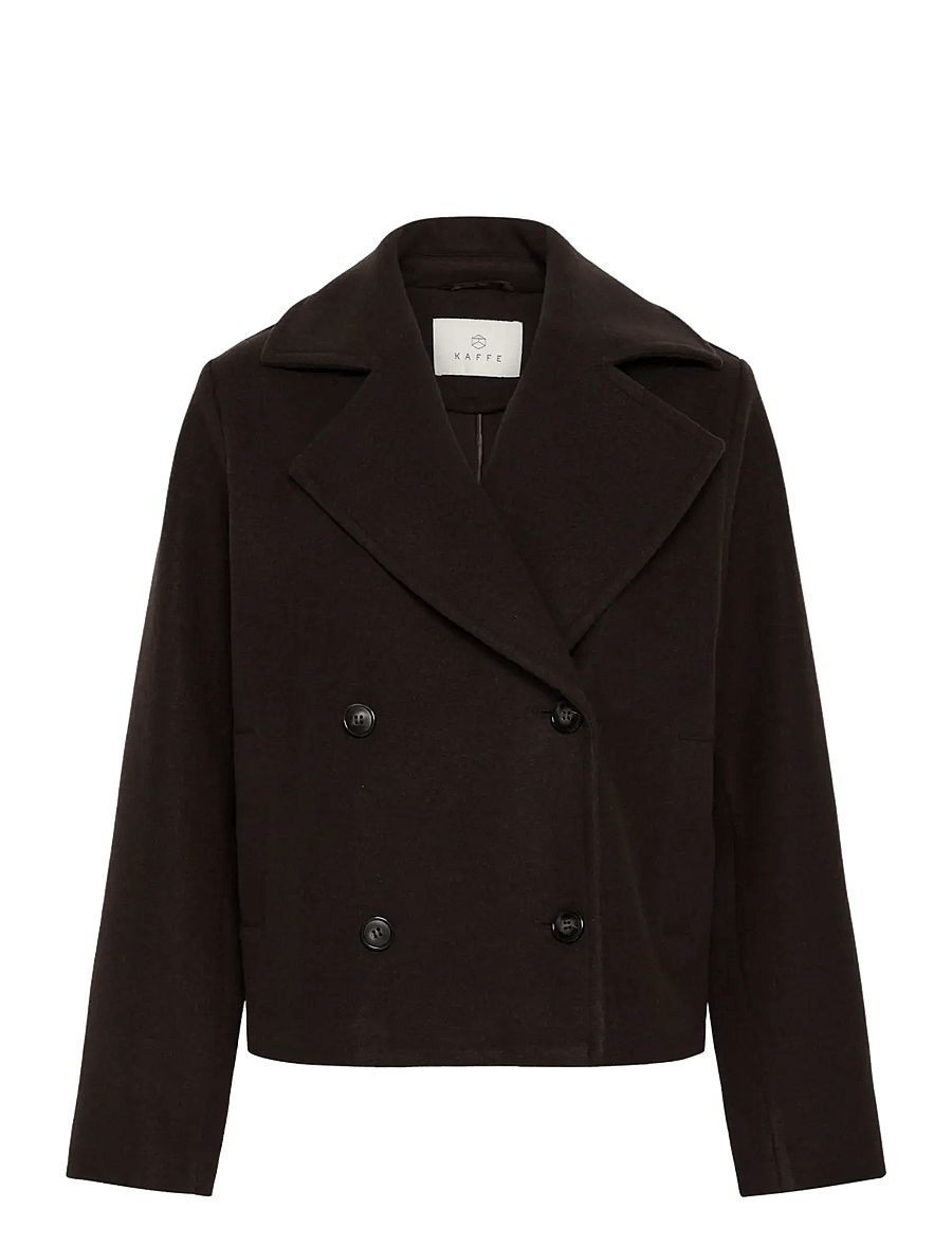 Kaffe - KAsaturn Short Jacket - mäntel - coffee bean - 0