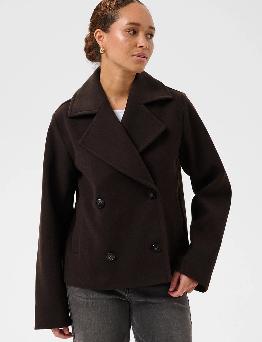 Kaffe - KAsaturn Short Jacket - mäntel - coffee bean - 2