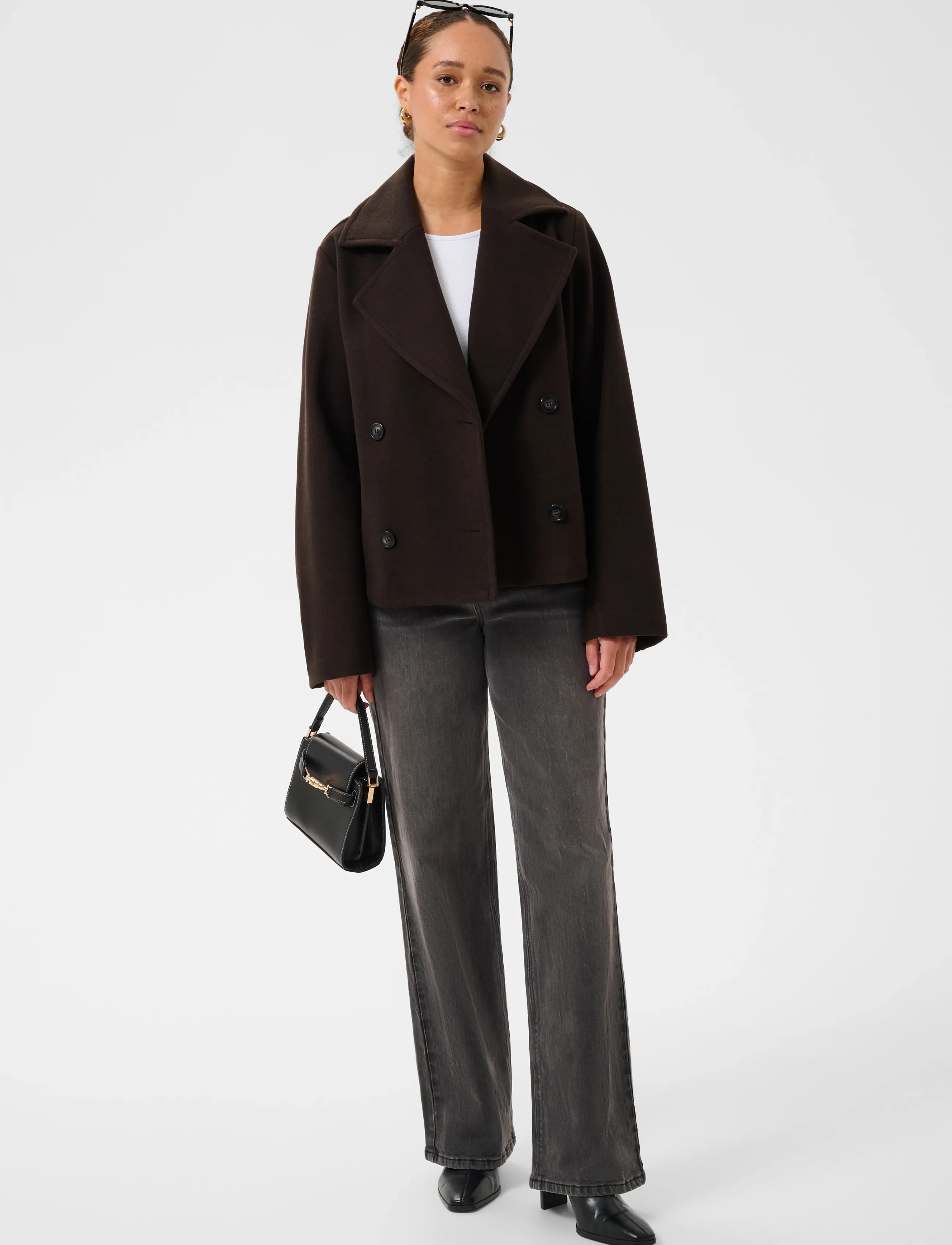 Kaffe - KAsaturn Short Jacket - mäntel - coffee bean - 3