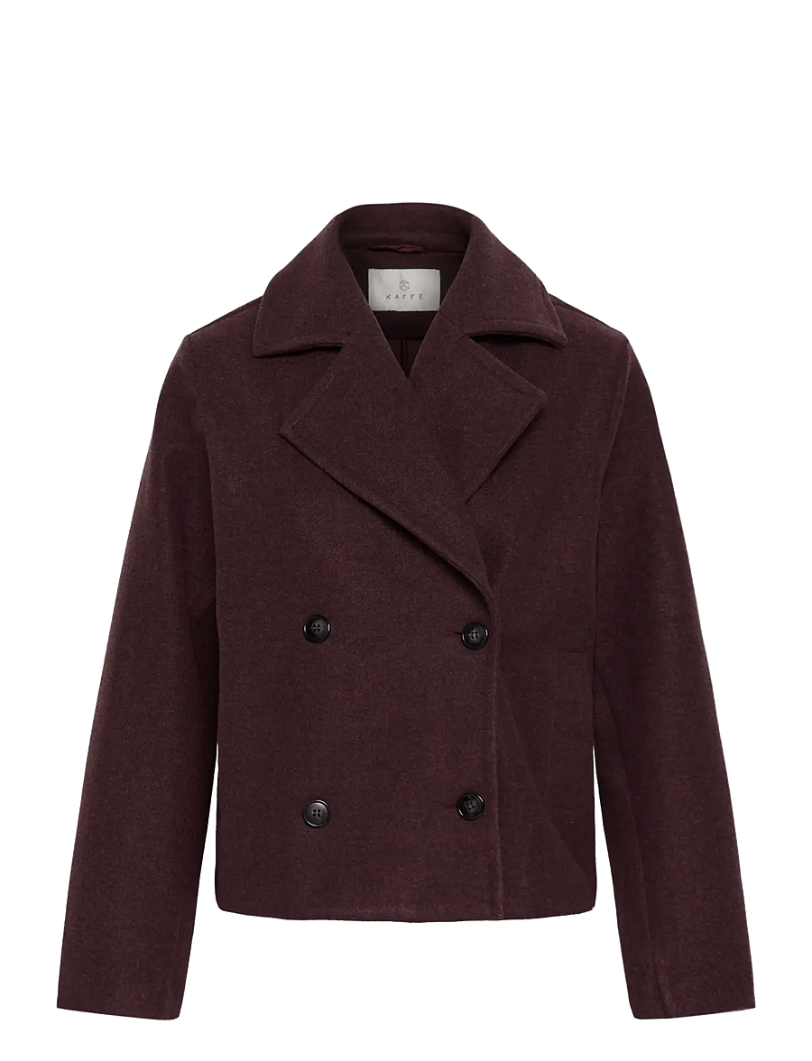 Kaffe - KAsaturn Short Jacket - mäntel - fudge - 0
